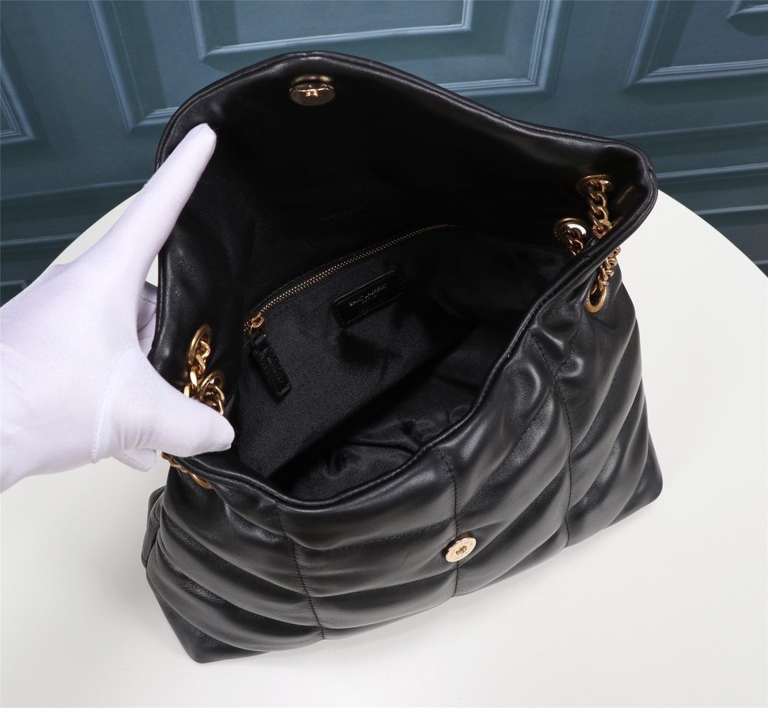 YSL Lou Lou Puffer Women Shoulder Bags Size 35*23*13cm