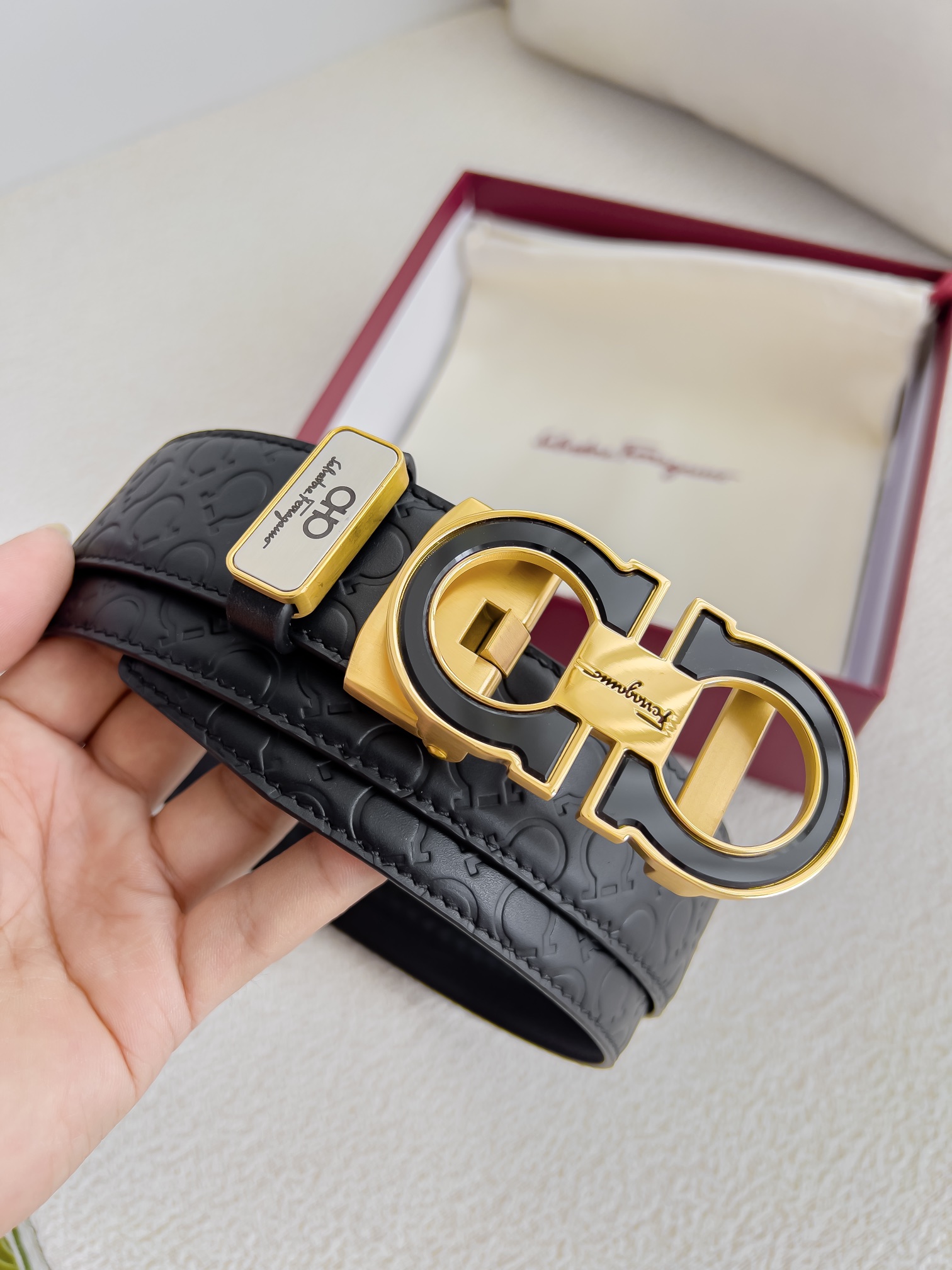Ferragamo Men Belt Width 3.5cm