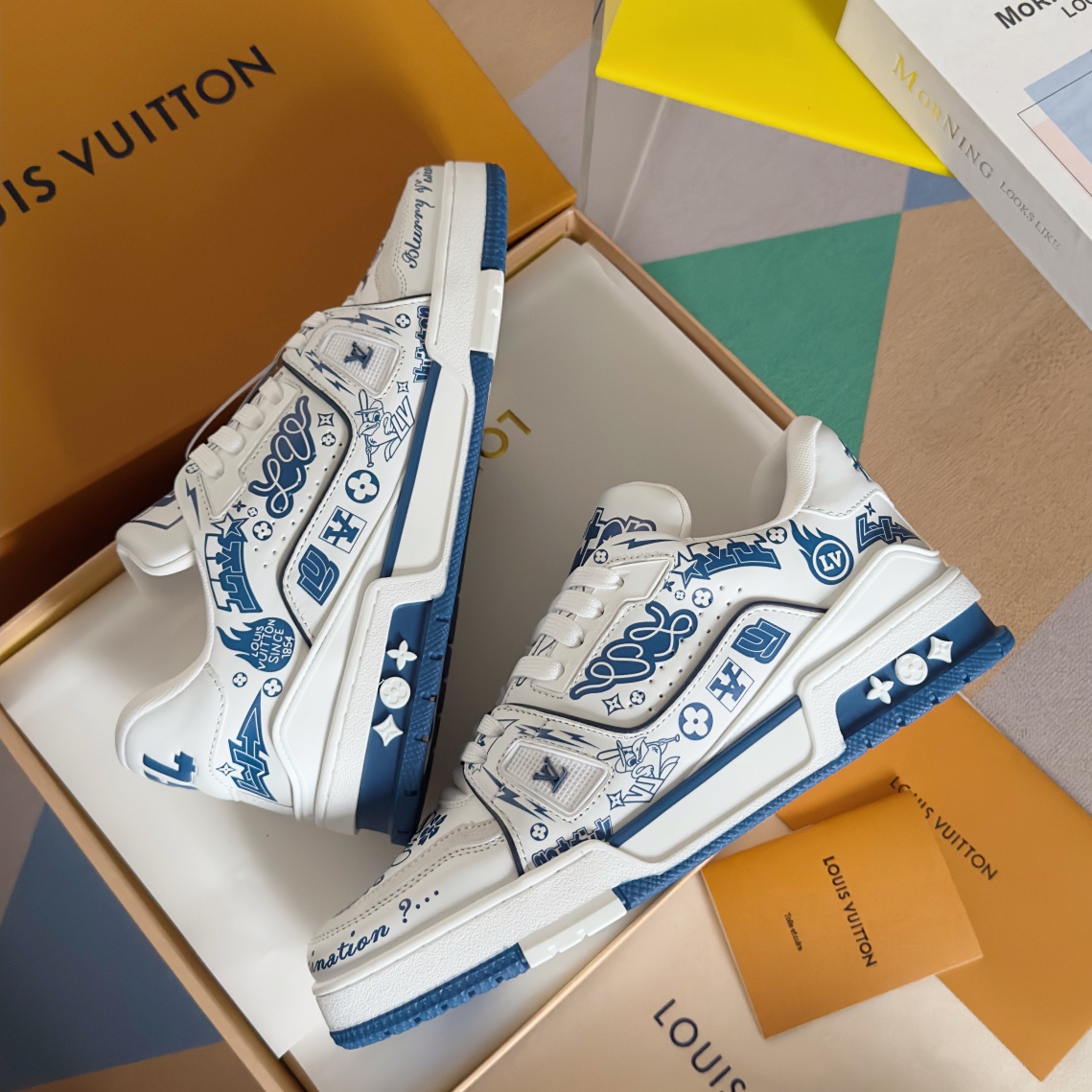Louis Vuitton 2024New LV Trainer Sneaker Size 40-46