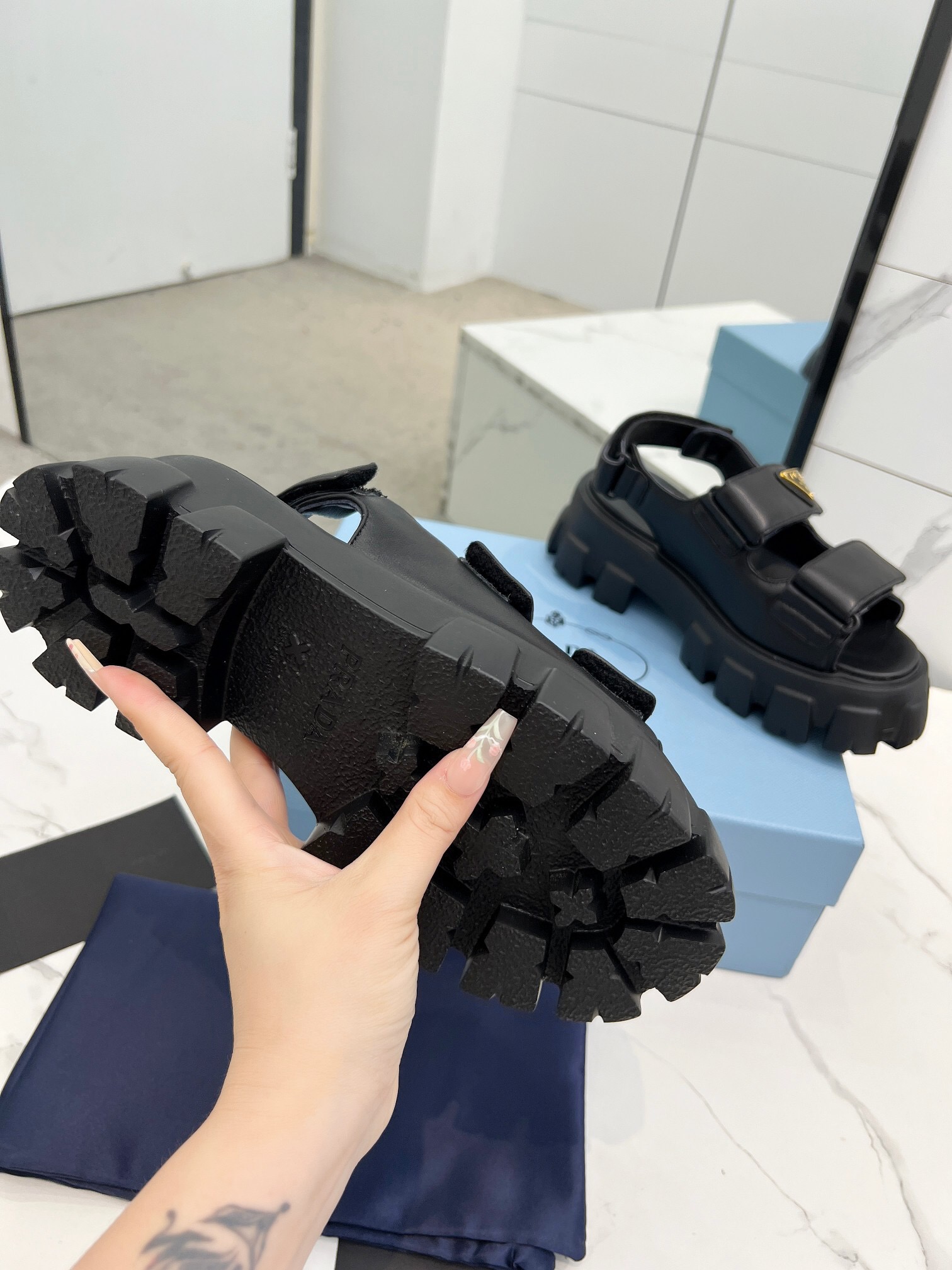 Prada 2024 New Monolith sandals Size 36-41