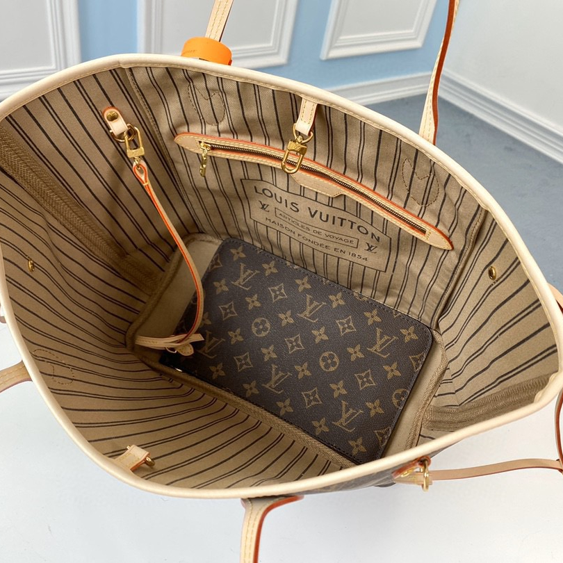 Louis Vuitton M40990 Neverfull Women Bags Brown Size 32*29*17cm