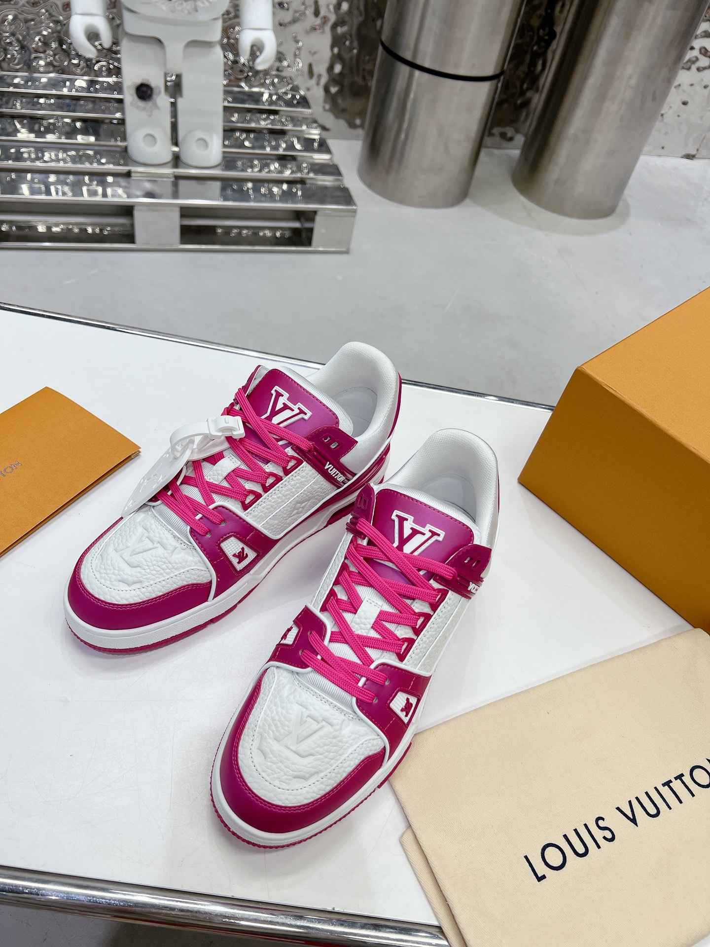 Louis Vuitton Trainer Monogram denim Sneaker Size 36-46