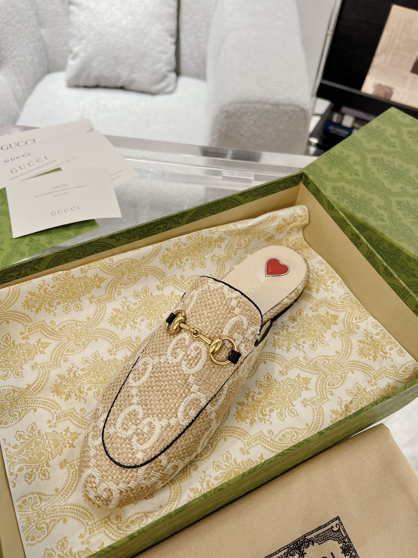 Gucci Princetown GG Slippers Size 35-40