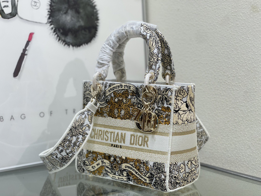 Dior Lady Women Shoulder Bags 24*20*11cm