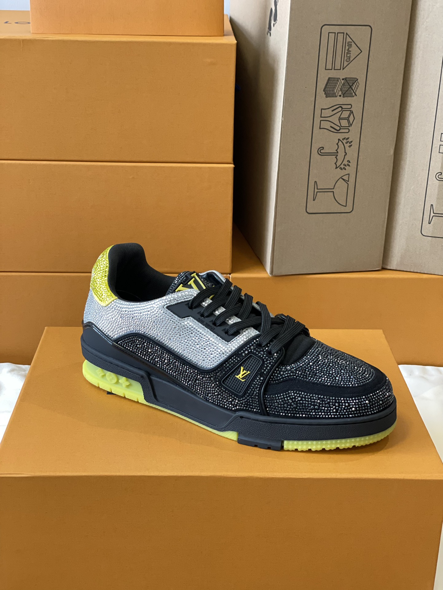 Louis Vuitton LV Trainer Diamond Sneaker Size 36-46