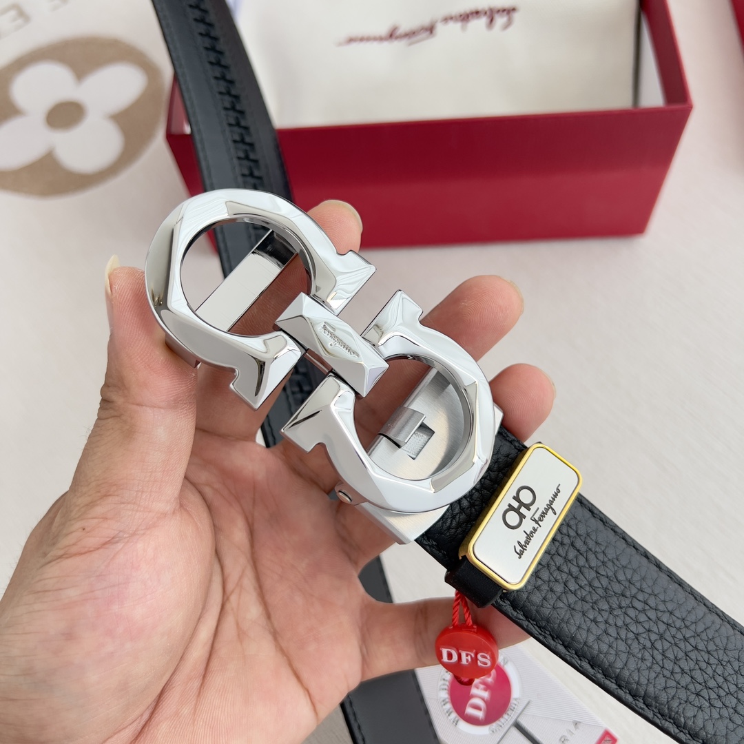 Ferragamo Men Belt Width 3.5cm