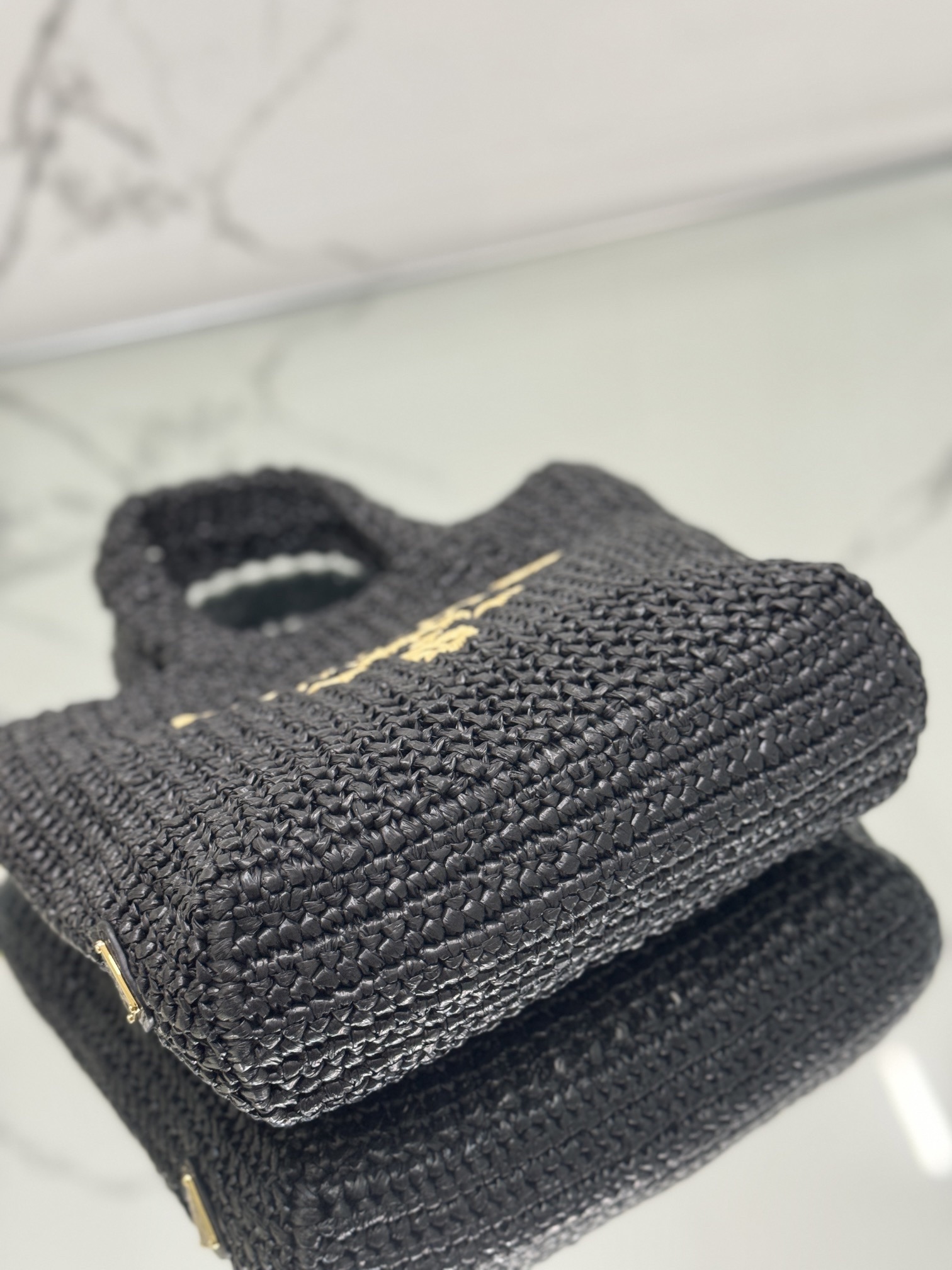 Prada 1BG422 Small crochet tote Bag Size 24*24*8cm