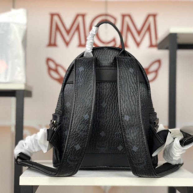 MCM Stark Side Studs Backpack in Visetos 4-Size