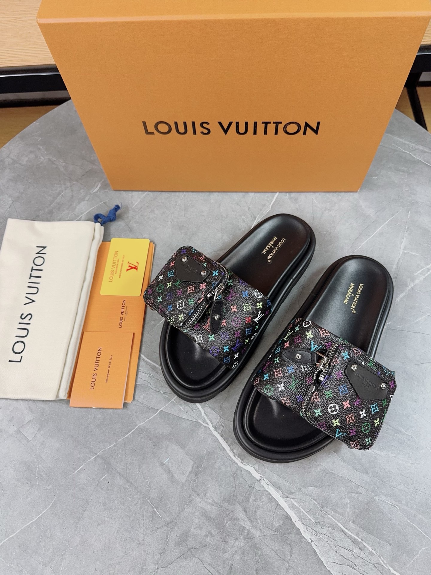 Louis Vuitton Pool Pillow Flat Comfort Slippers Size 36-46