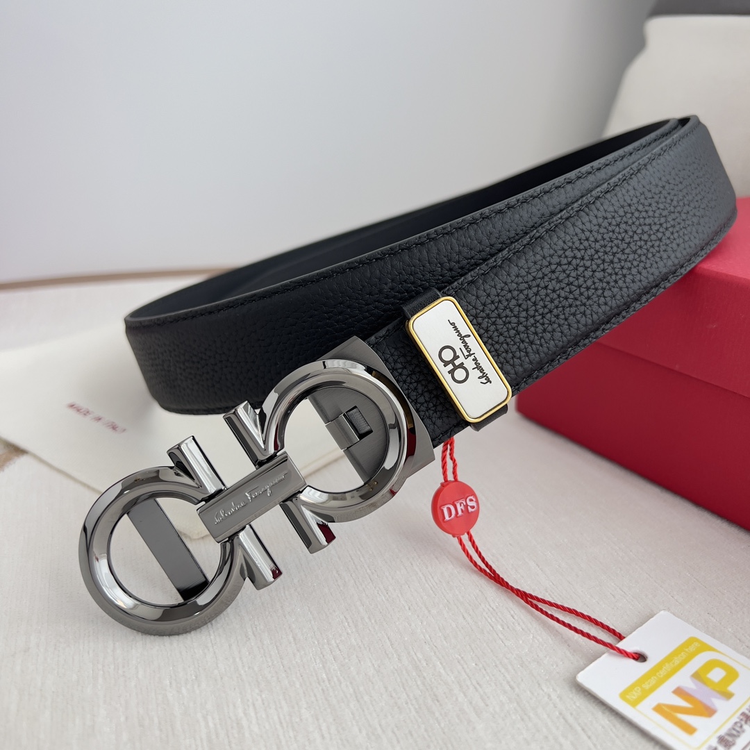 Ferragamo Men Belt Width 3.5cm