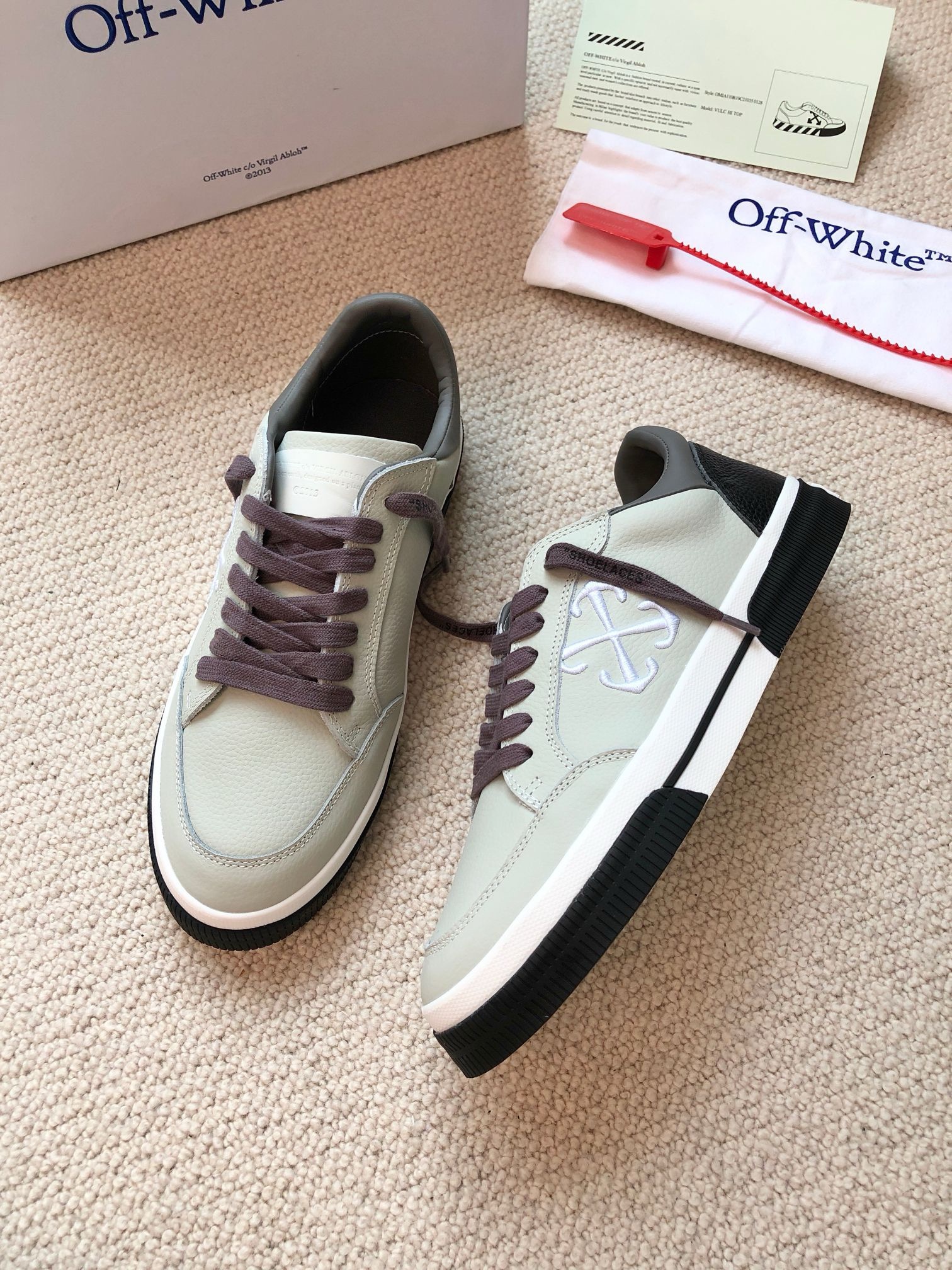 OFF White 2024ss New Low Vulcanized Sneaker Size 36-45