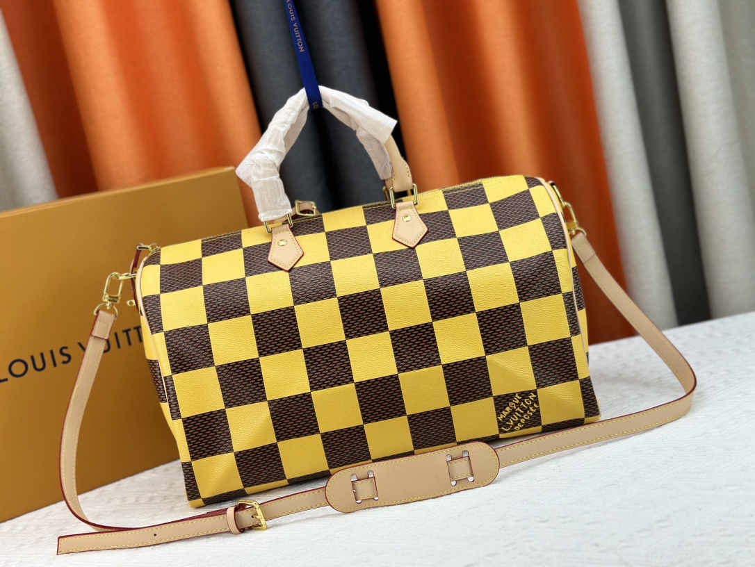 Louis Vuitton M24422 Speedy P9 Bandoulière 40 Monogram Leather Pharrell Williams Travel Bags Size 40*26*23cm