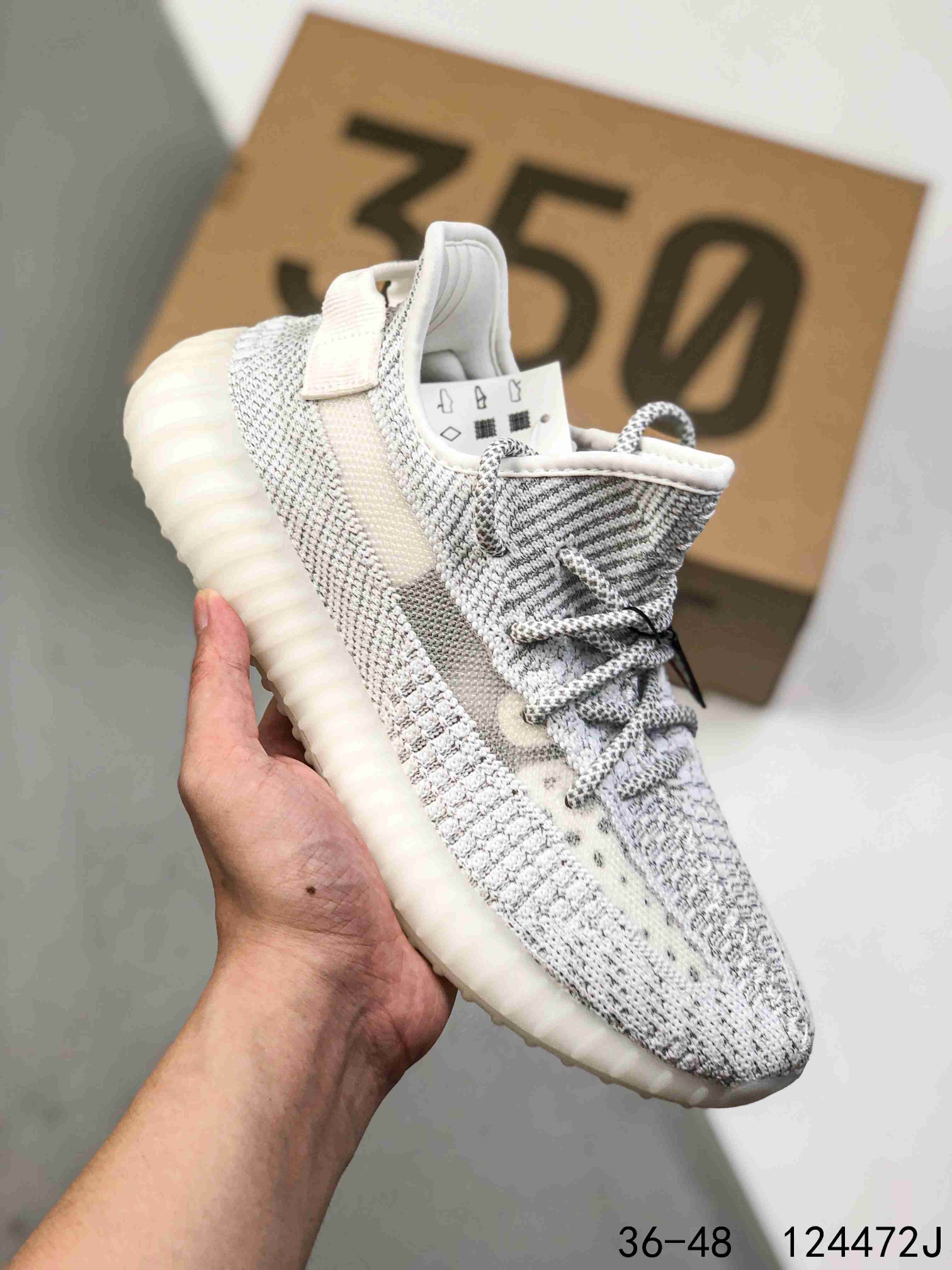 Yeezy 350 Boost 350 V2 Mens/Women Sneakers Shoes Gray 36 - 45