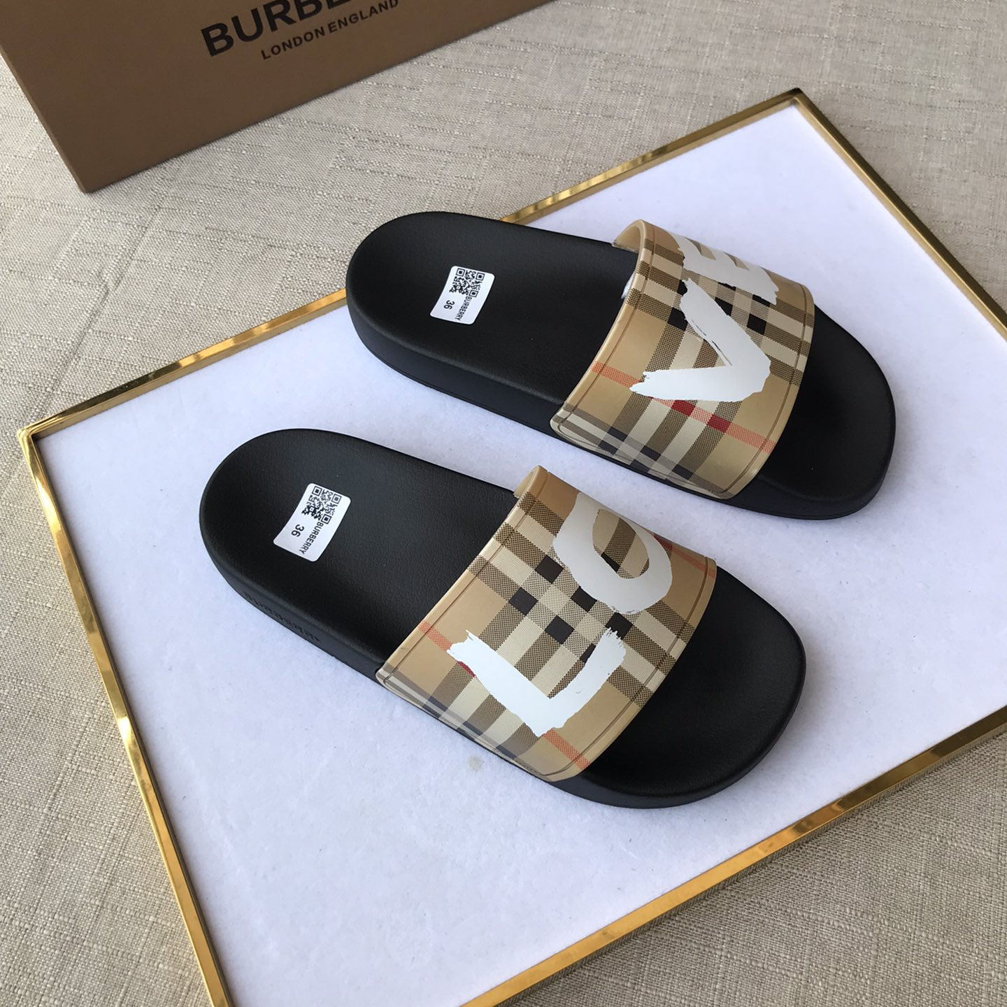 Burberry Mens Women Sandals Gr. 36-46