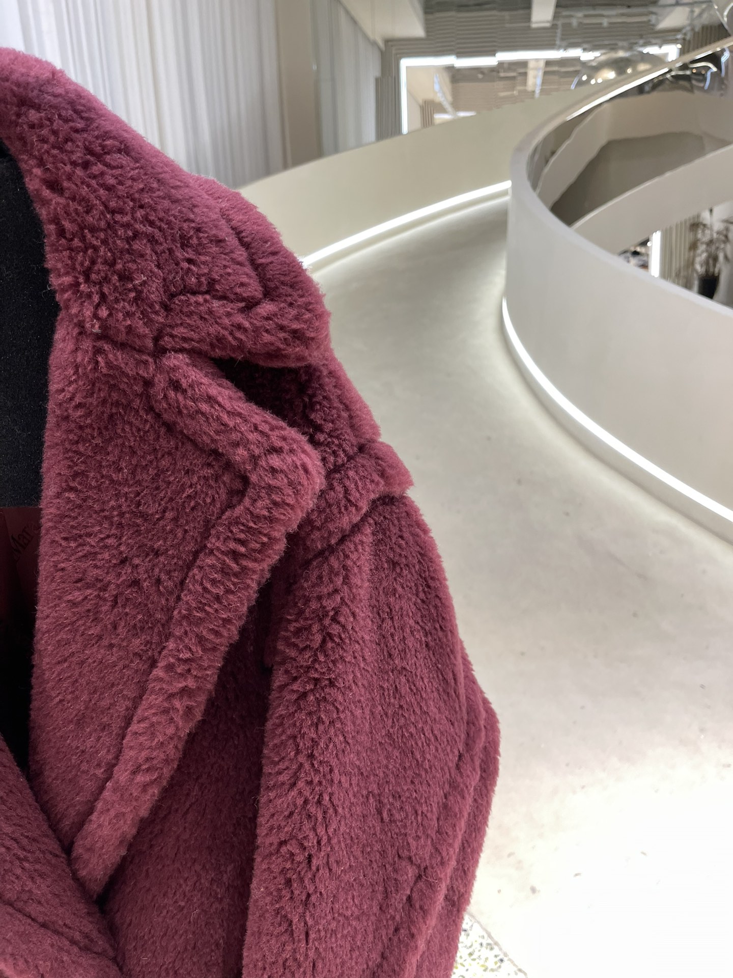 Max Mara Teddy fur long coat Size XS-M