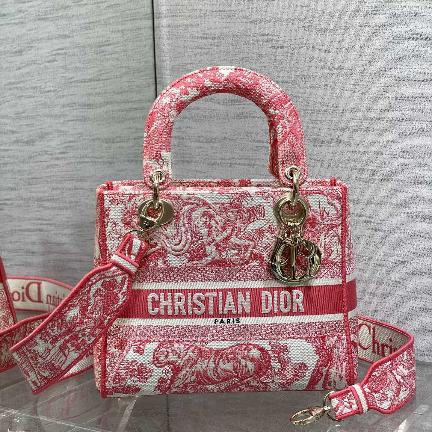 Dior Lady D-Lite Women Shoulder Bags Size 24*11*20cm