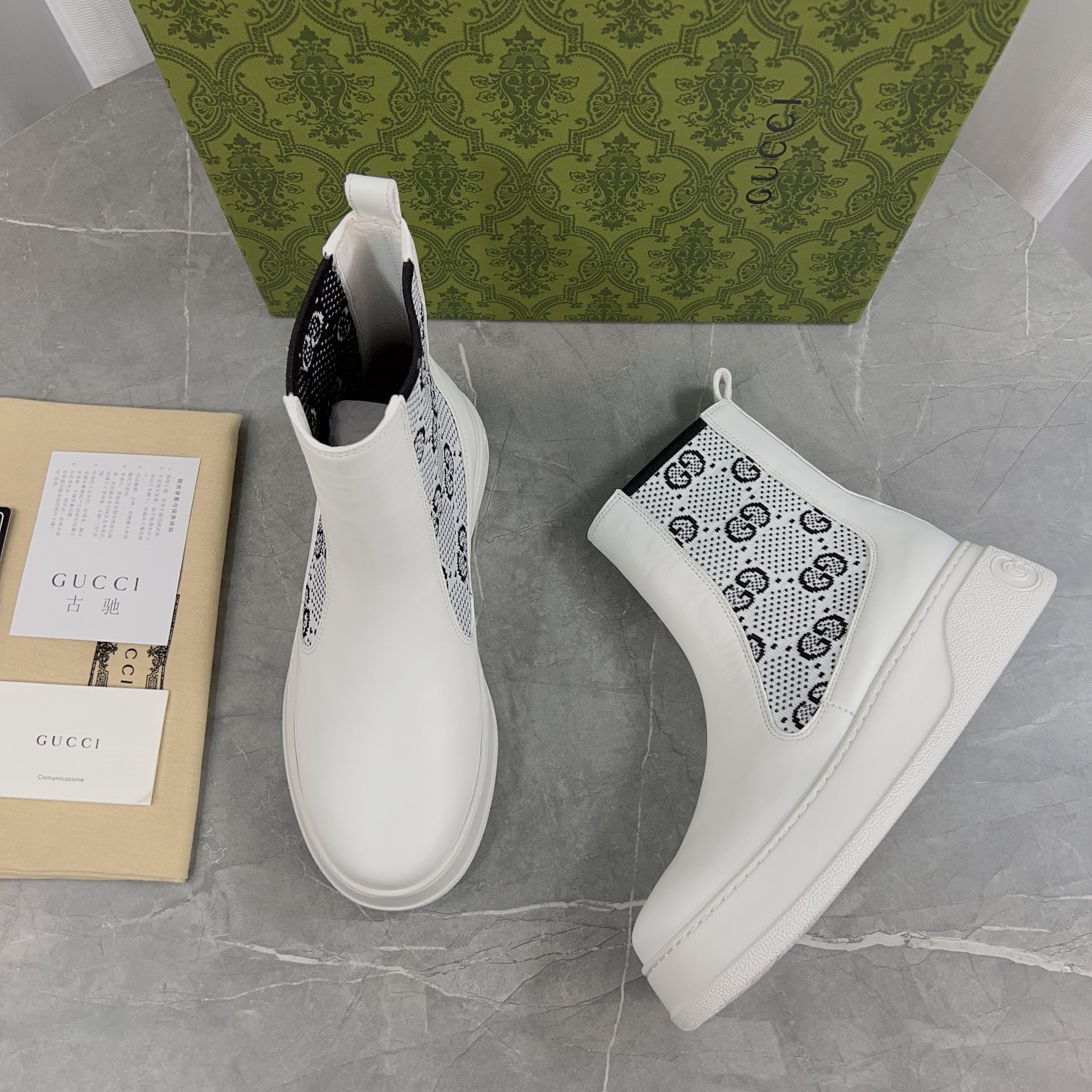 Gucci 23fw New Boots Unisex Size 35-46