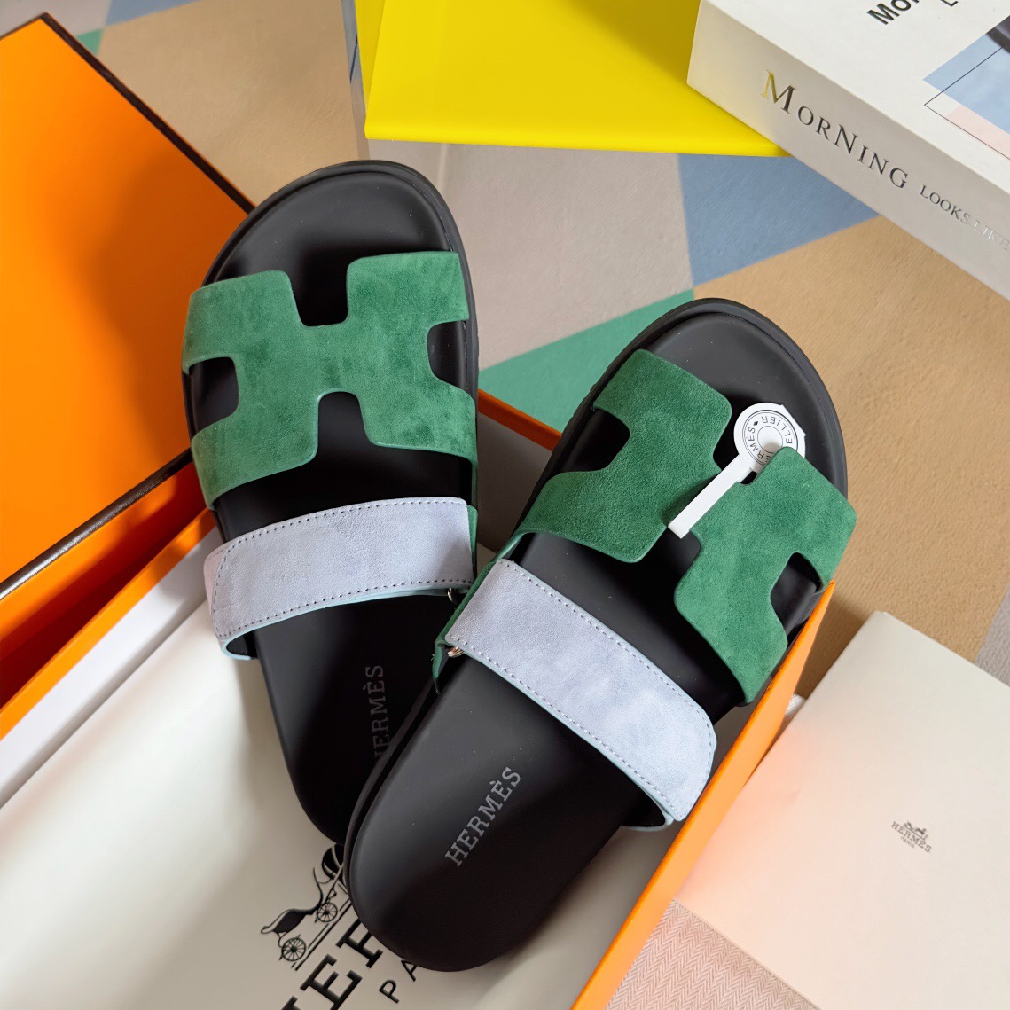 Hermes chypre Slippers Size 36-45
