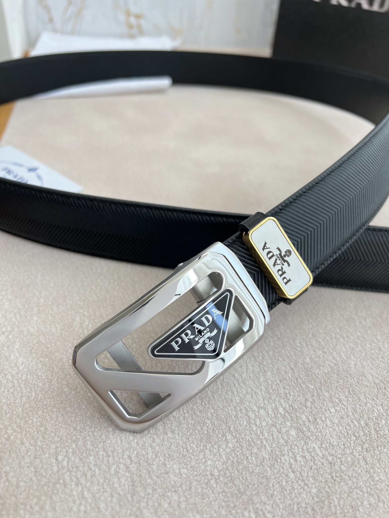 Prada Men Belt Width 3.5cm