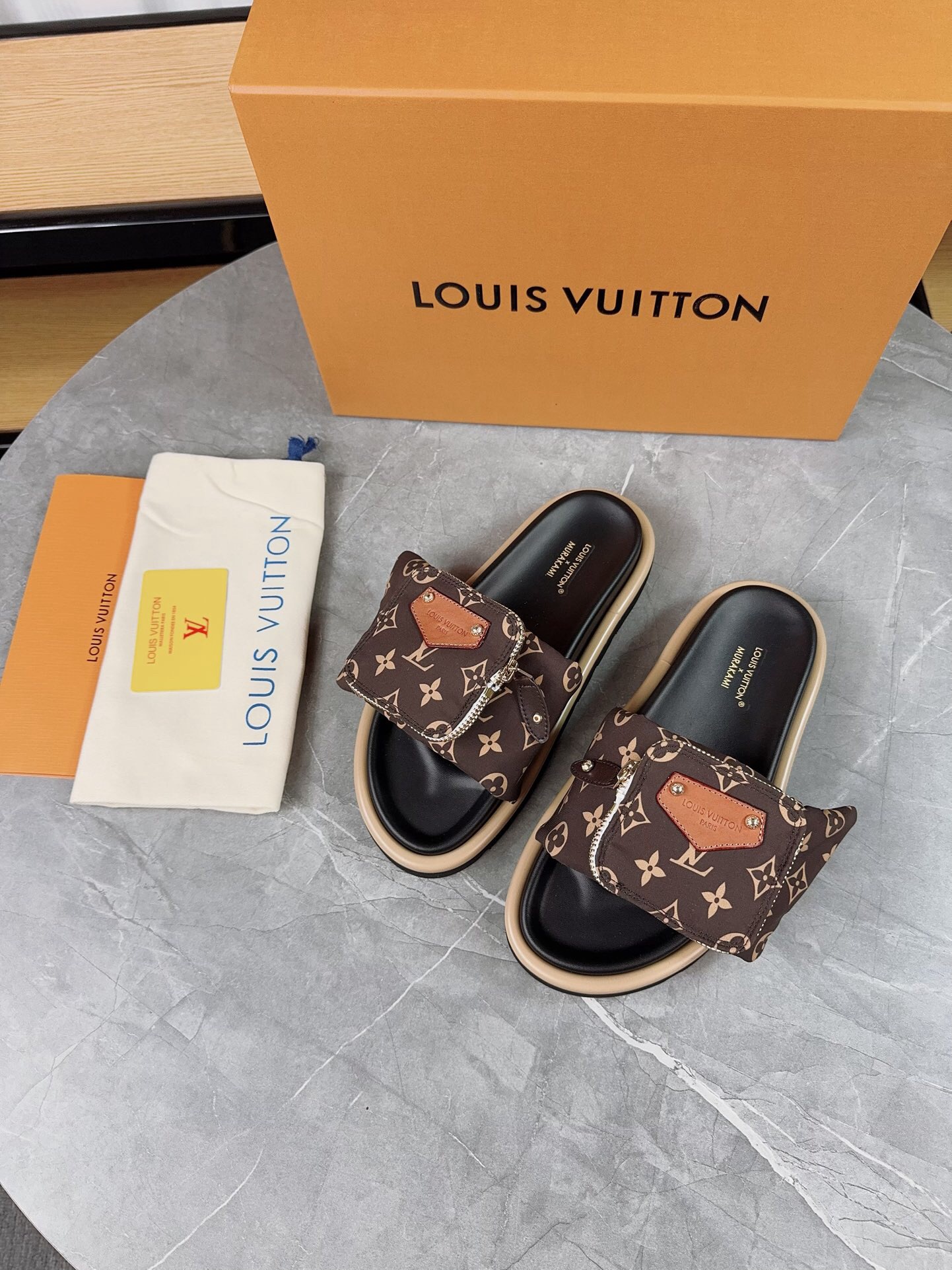 Louis Vuitton Pool Pillow Flat Comfort Slippers Size 36-46