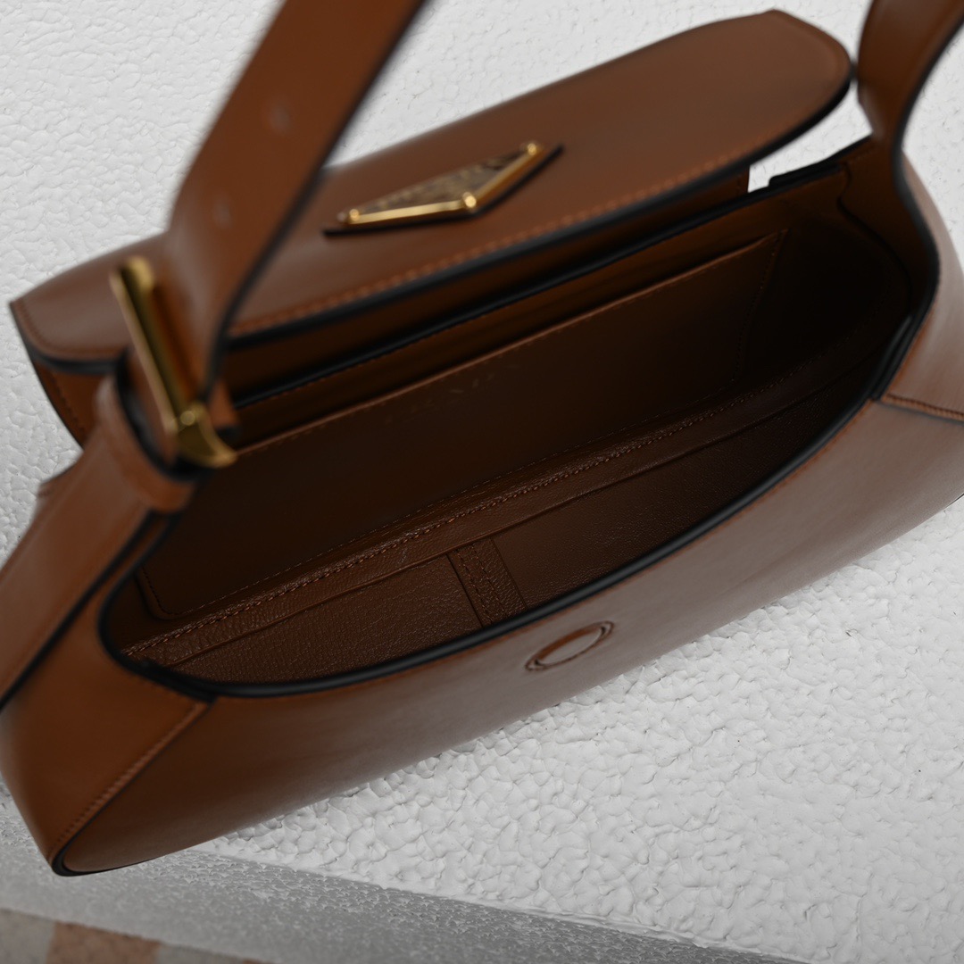 Prada 1BD358 Small Leather Shoulder Bags Size 25*15*5.5cm