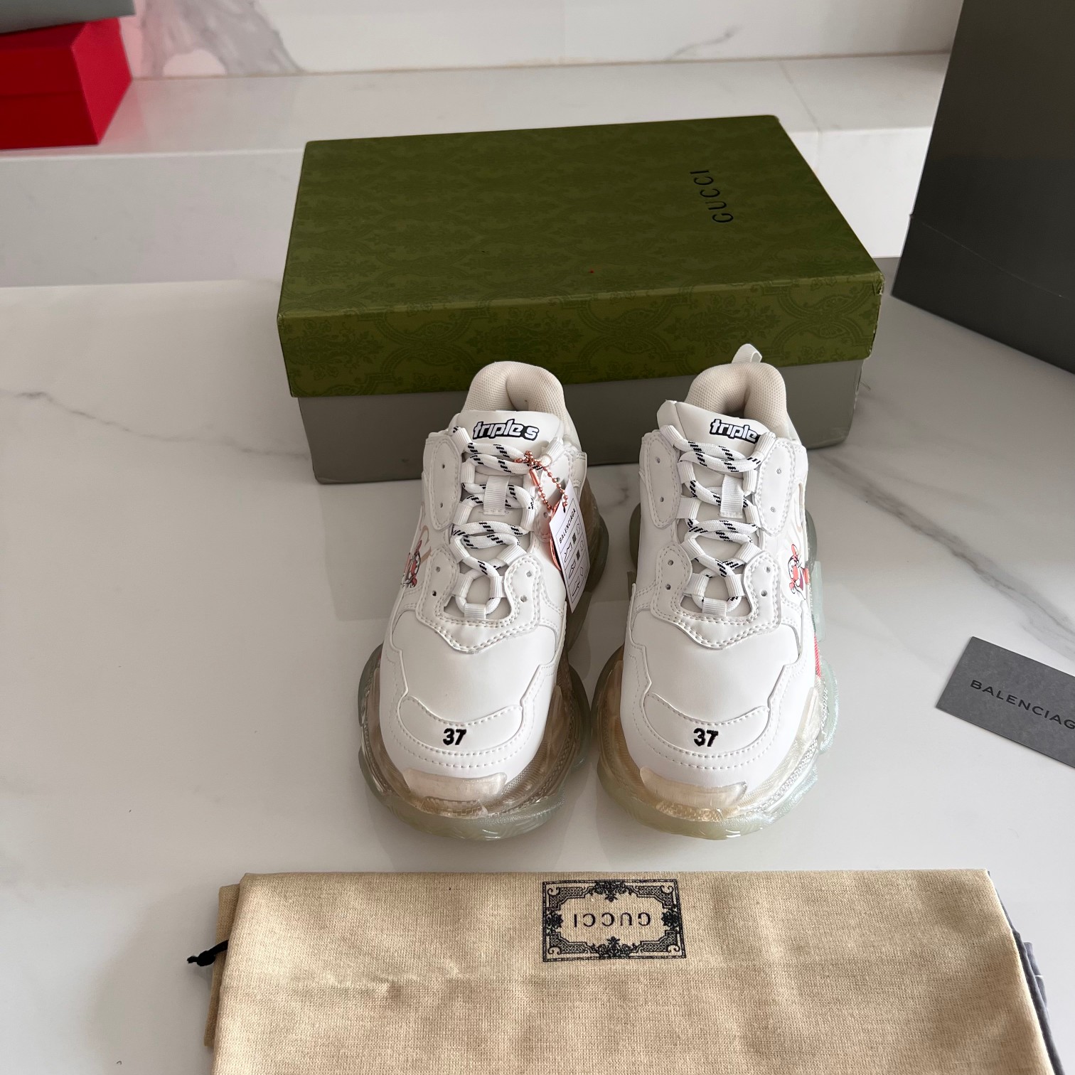 Balenciaga & Gucci Triple S Sneaker Unisex Size 35-45