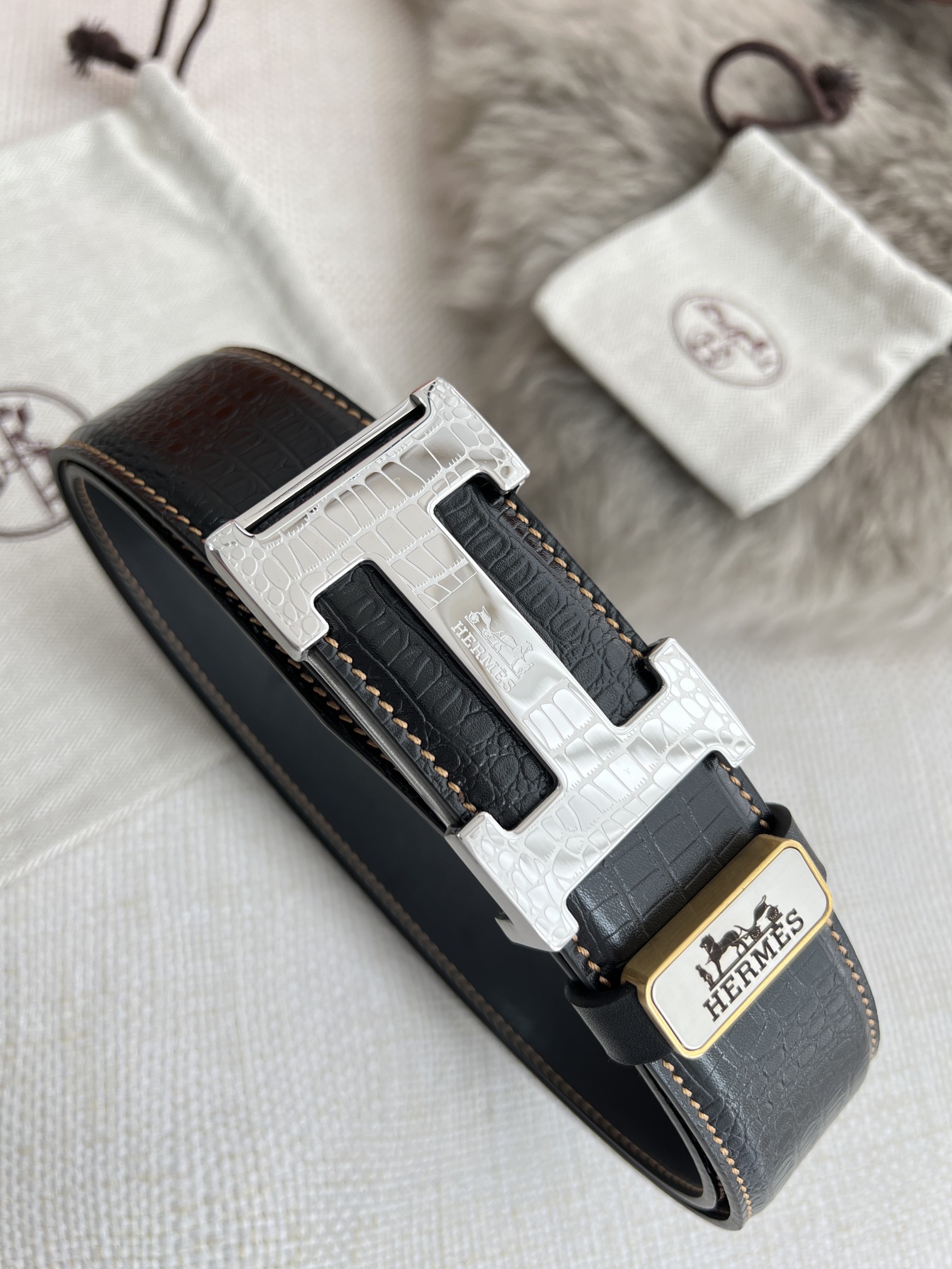 Hermes Men Belt Width 3.8cm