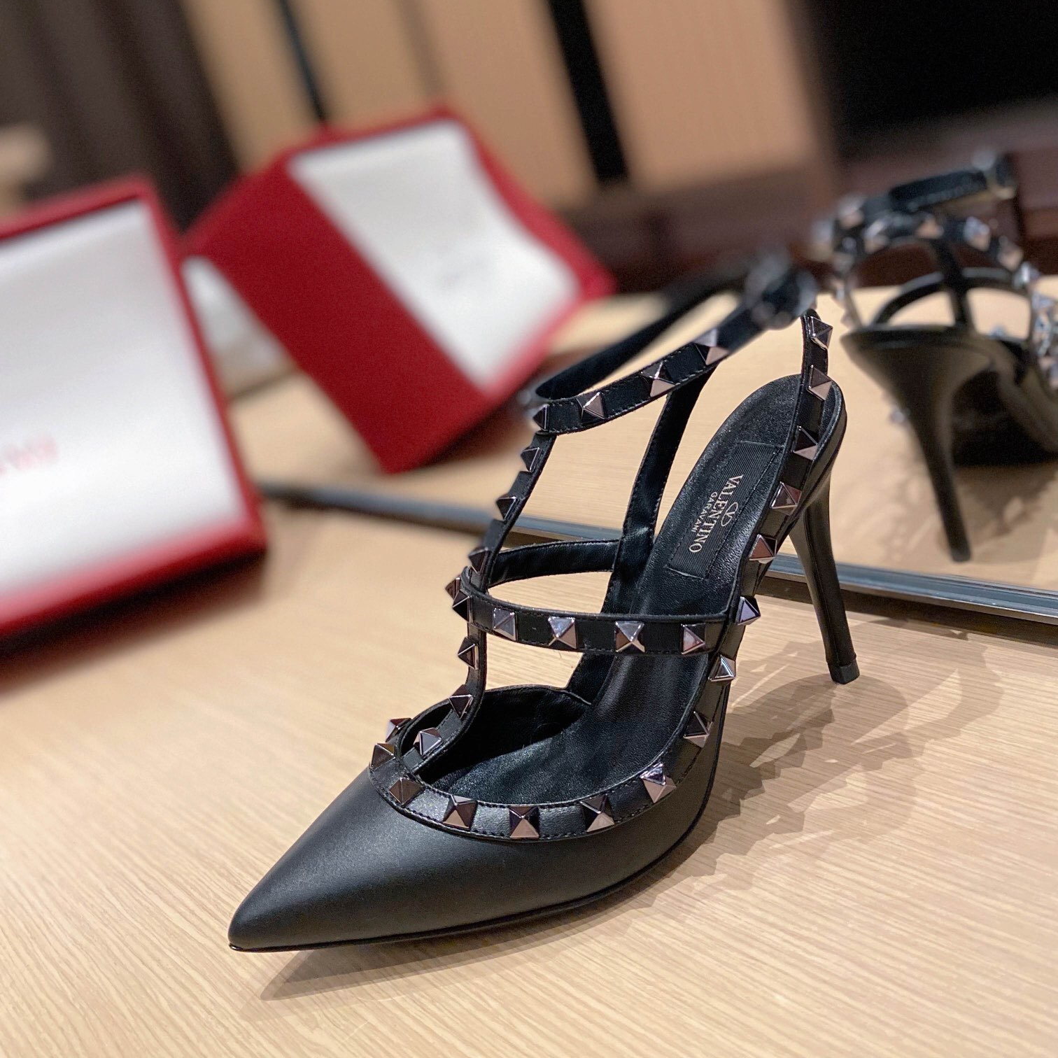 Valentino Rockstud Ankle Strap Pumps Size 35-41 11-Color