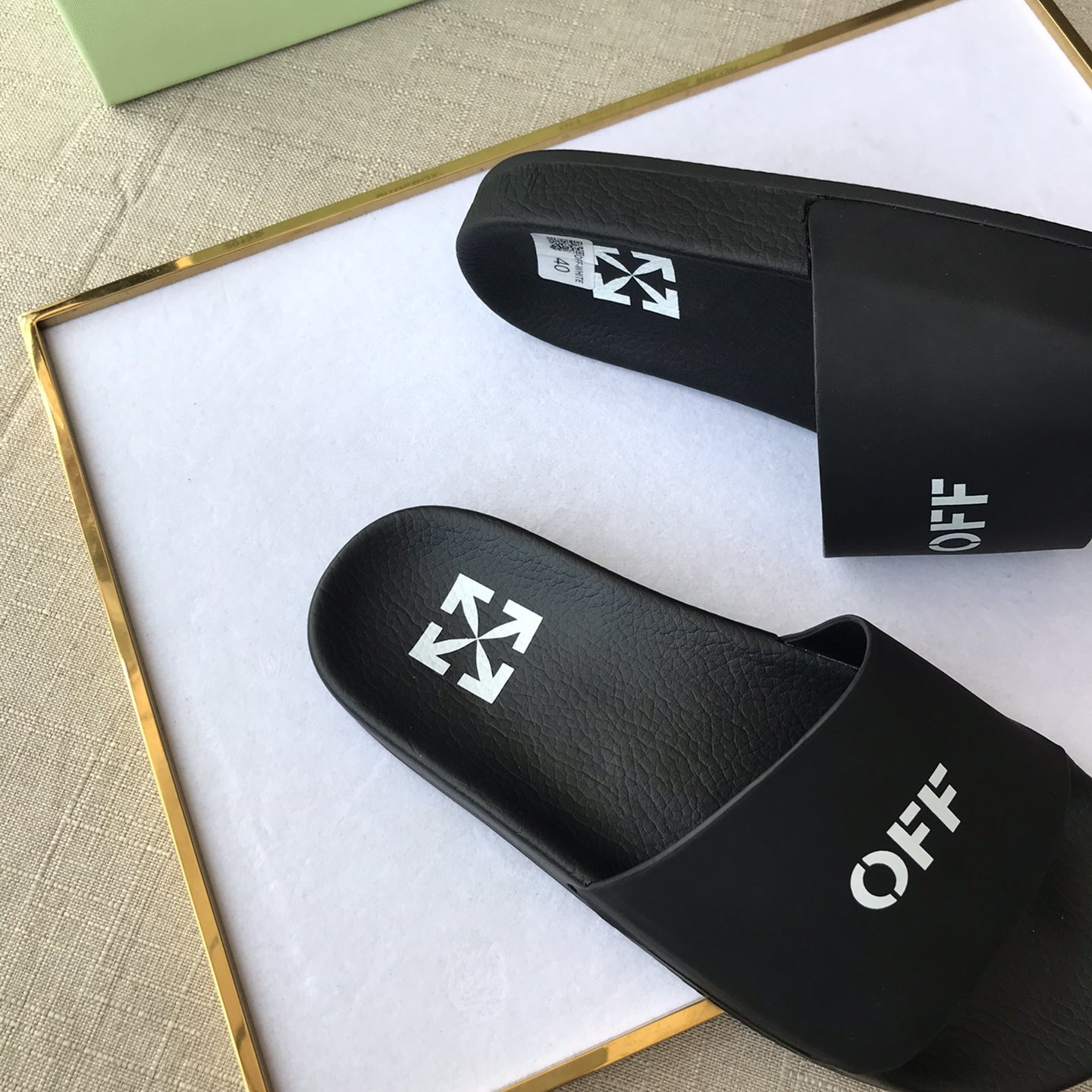 OFF White Mens Women Sandals Gr. 36-46