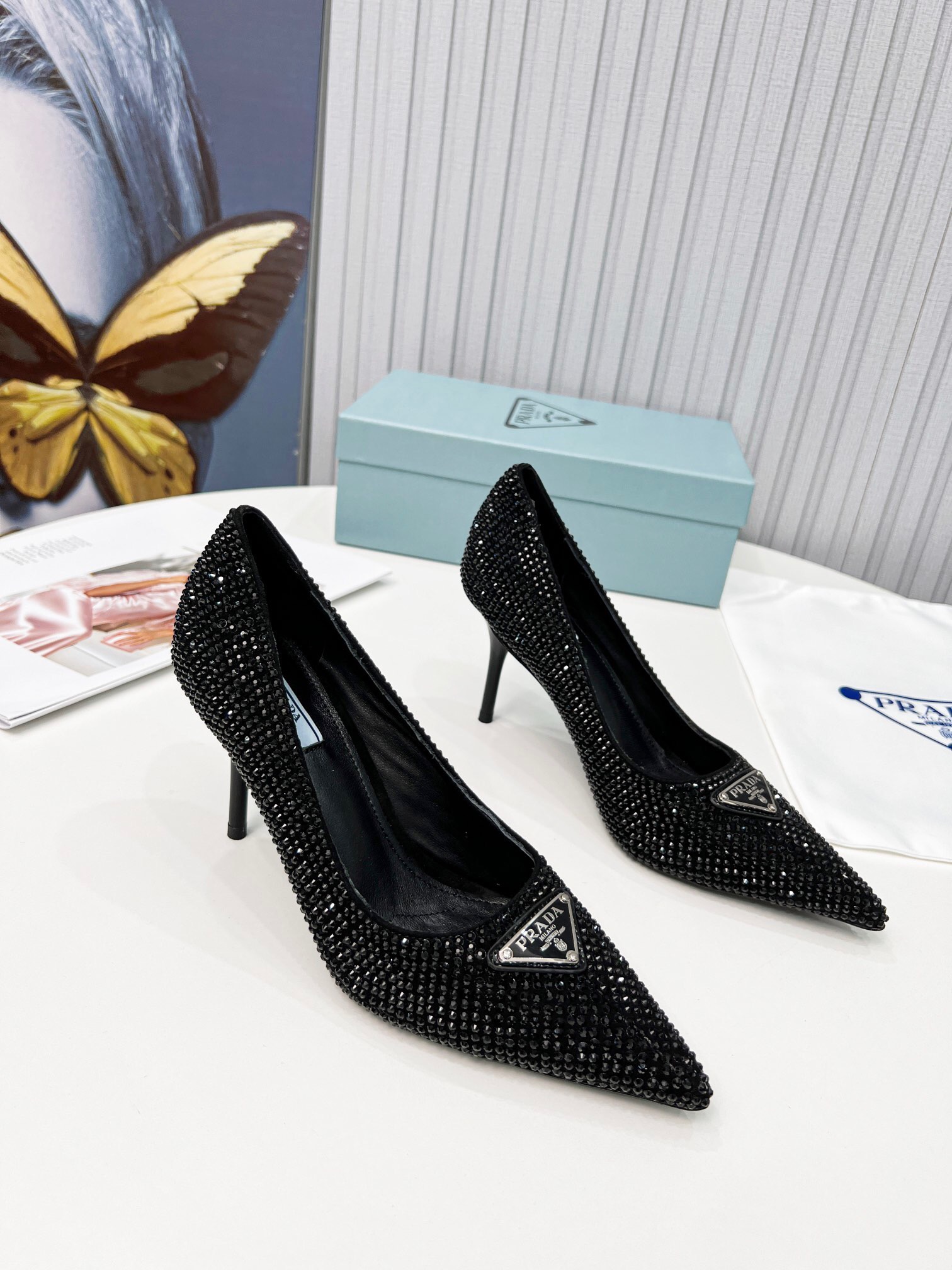 Prada Brushed Leather Pumps Size 35-41 3-Color