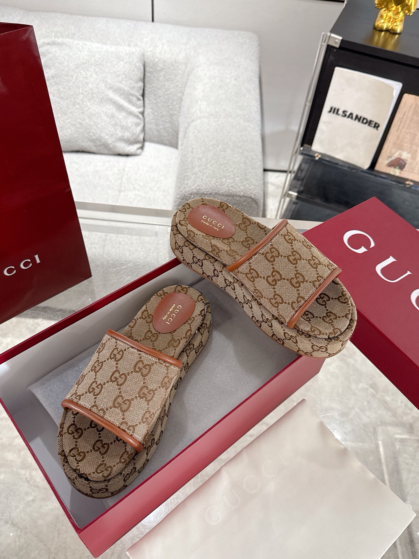 Gucci Platform Sandal Slippers Size 36-44