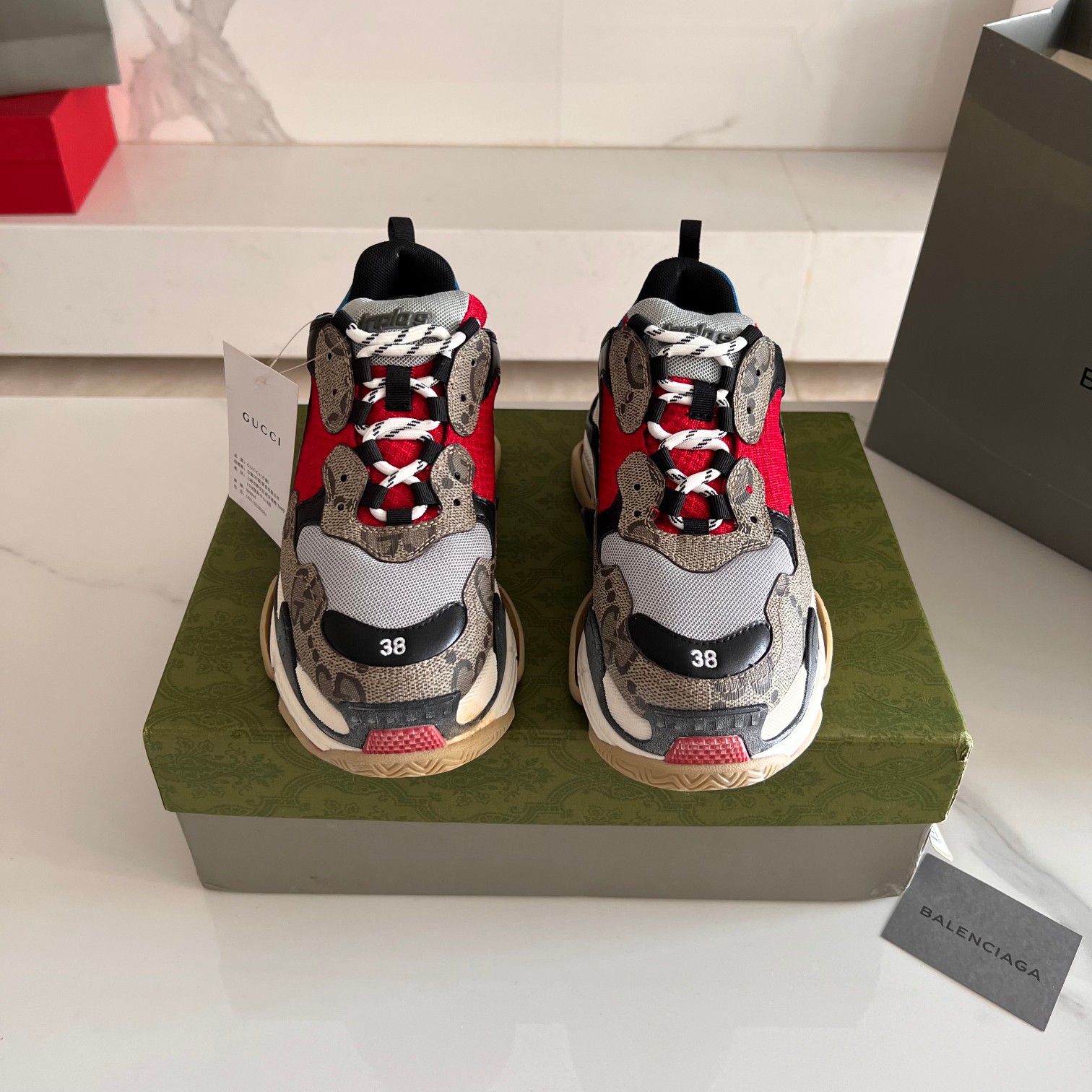 Balenciaga & Gucci Triple S Sneaker Unisex Size 35-45