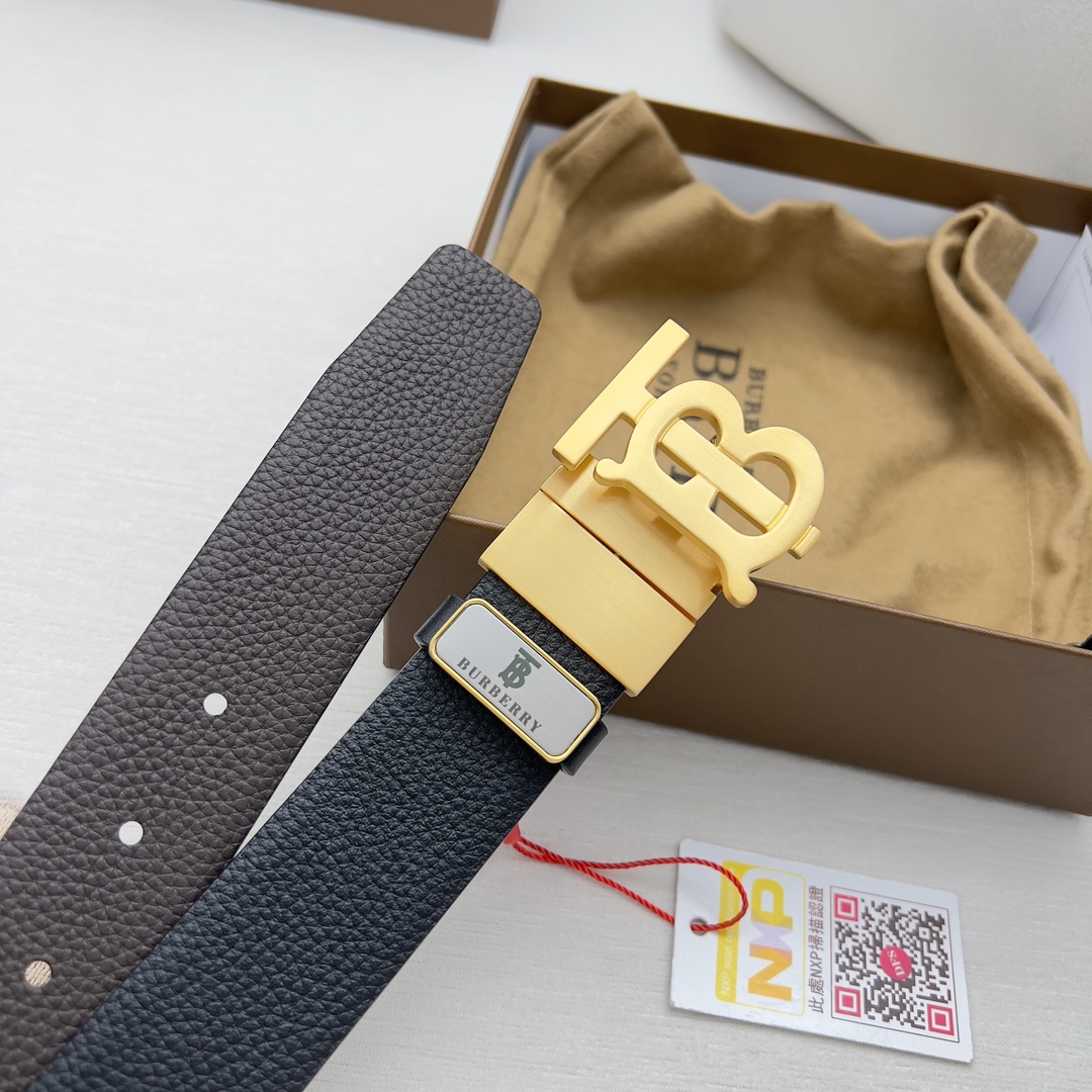 Burberry Men Belt Width 3.5cm
