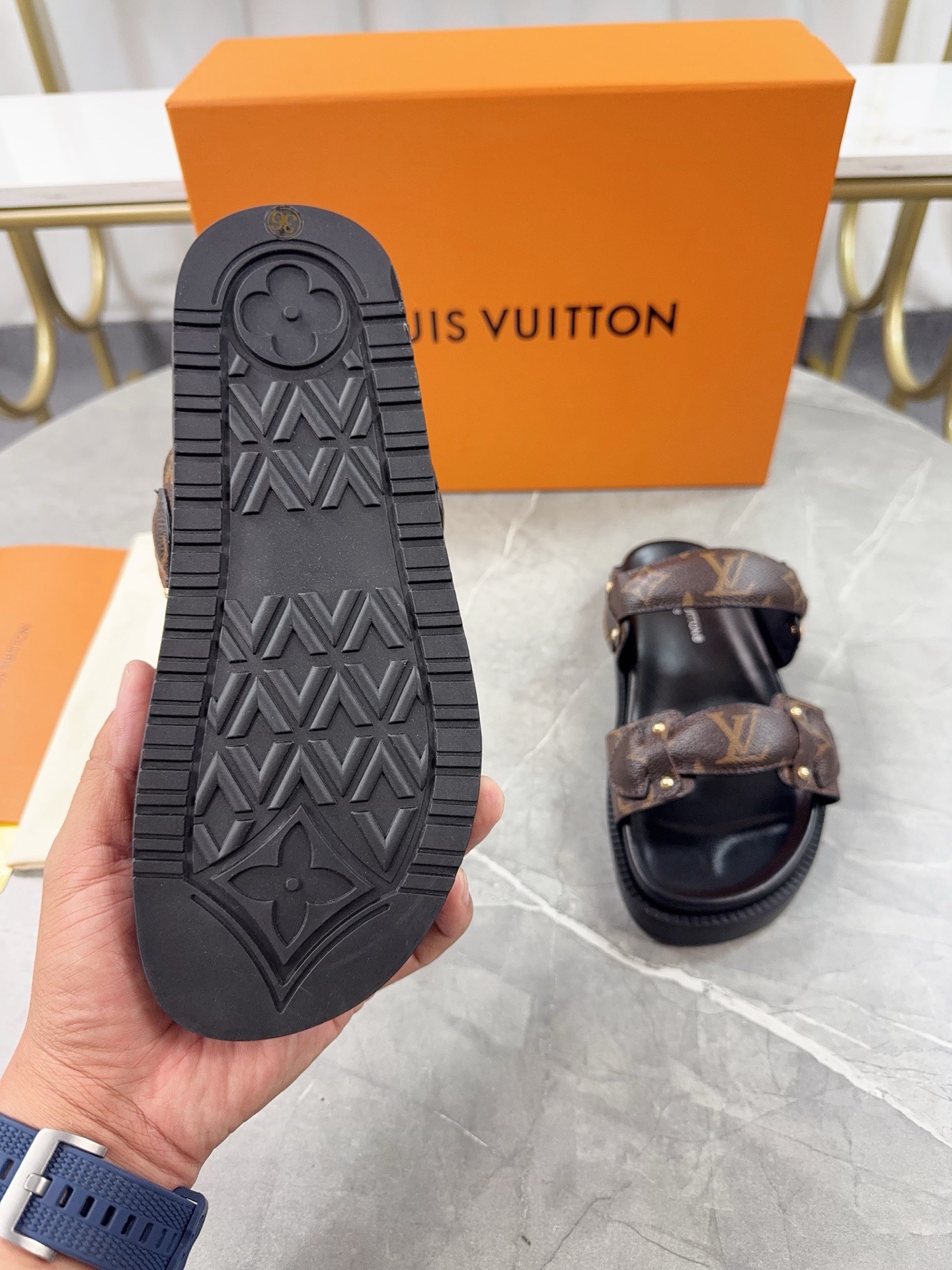 Louis Vuitton Pool Pillow Flat Comfort Slippers Size 36-46