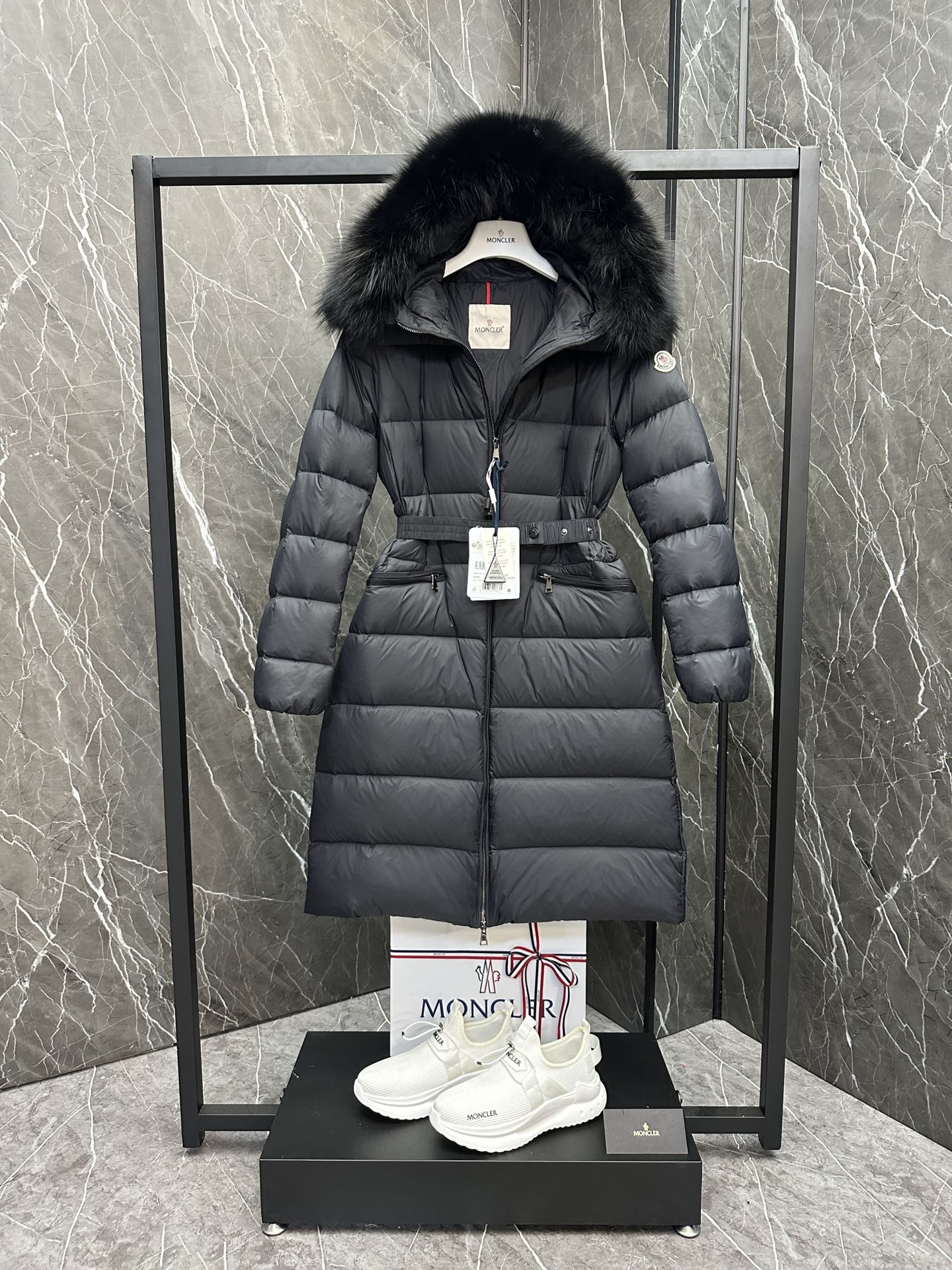 Moncler Boed Long Women Down Jacket Size S-XL