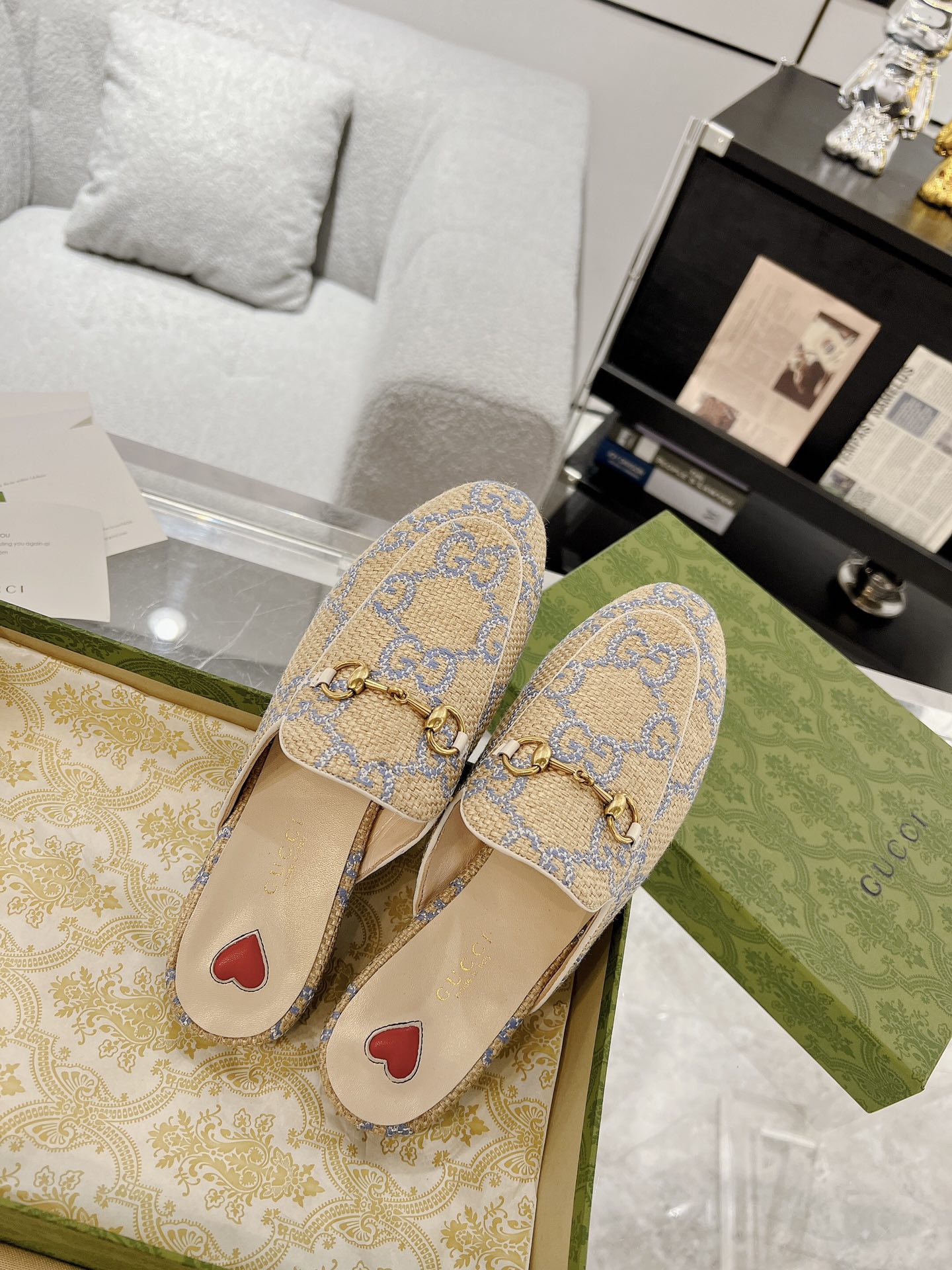 Gucci Princetown GG Slippers Size 35-40