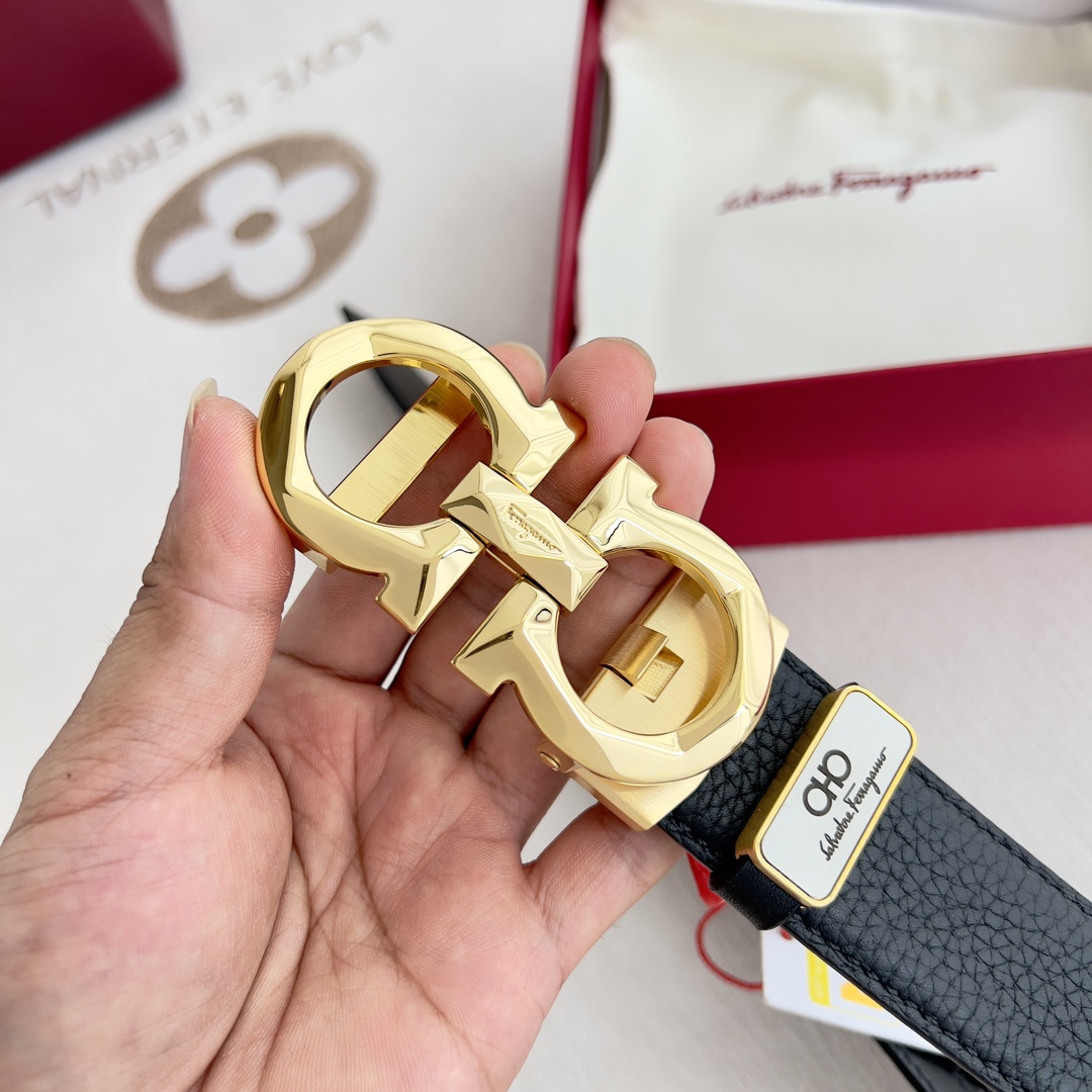 Ferragamo Men Belt Width 3.5cm