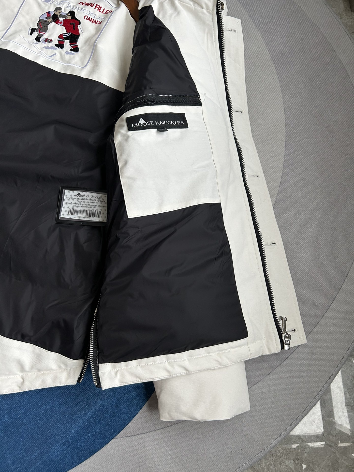 Moose Knuckles 06 Men Winter Jacket Size S-XXL White