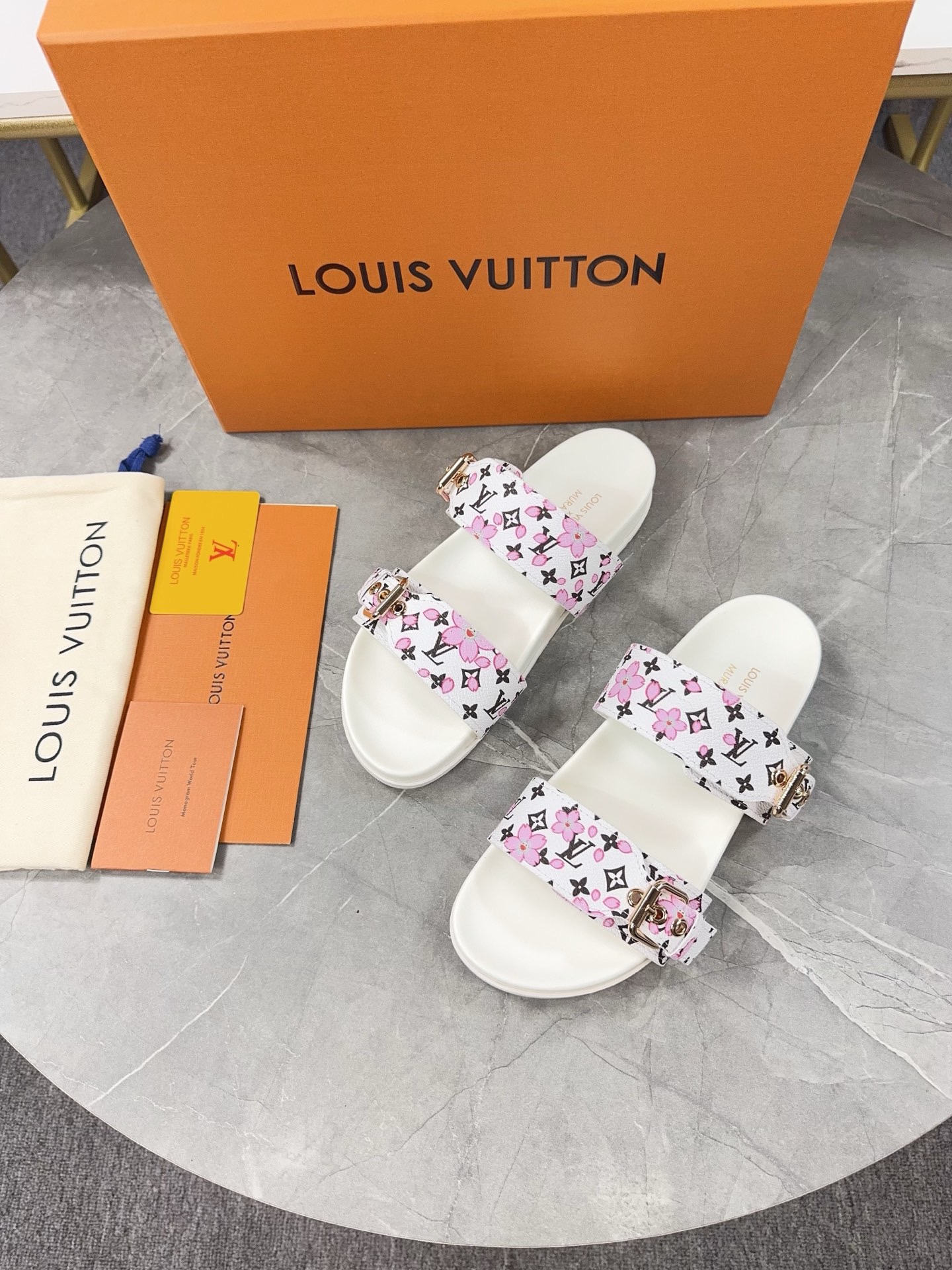 Louis Vuitton Pool Pillow Flat Comfort Slippers Size 36-46