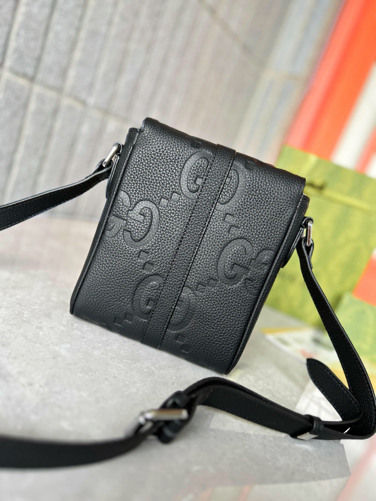 Gucci Kleine Mit Jumbo GG Shoulder Bags Size 14.5*18.5*4.5cm