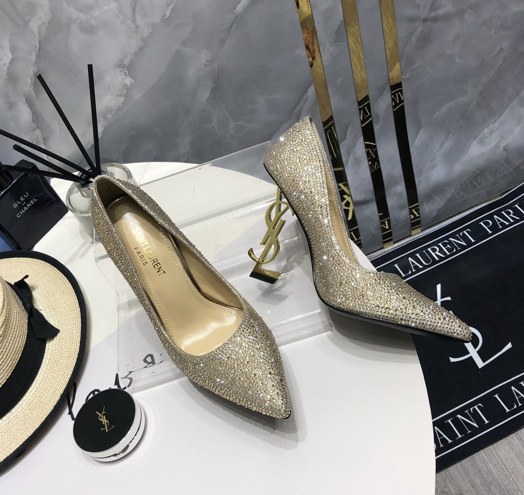 YSL Full Diamond Pumps Size 35-41