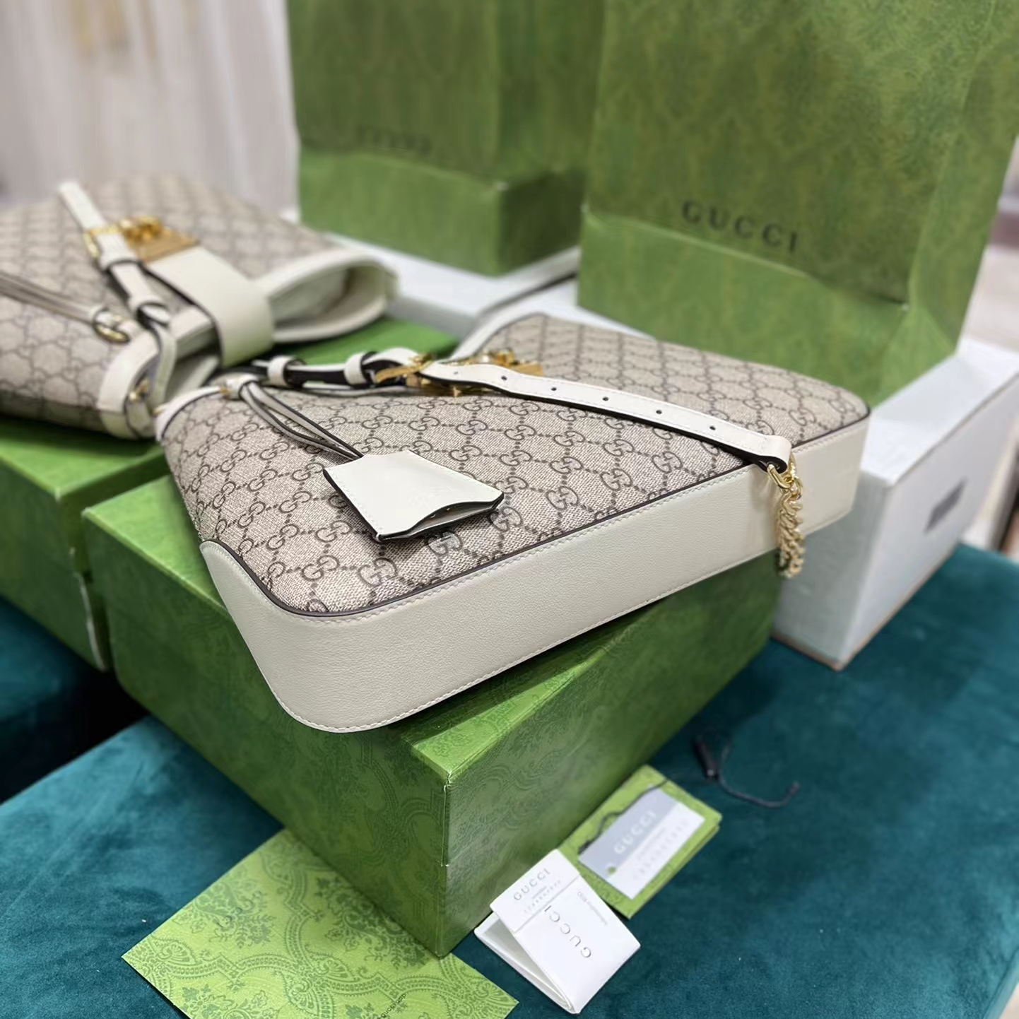 Gucci GG Ophidia GG Handbag for Women Size 32.5*24*5.5cm