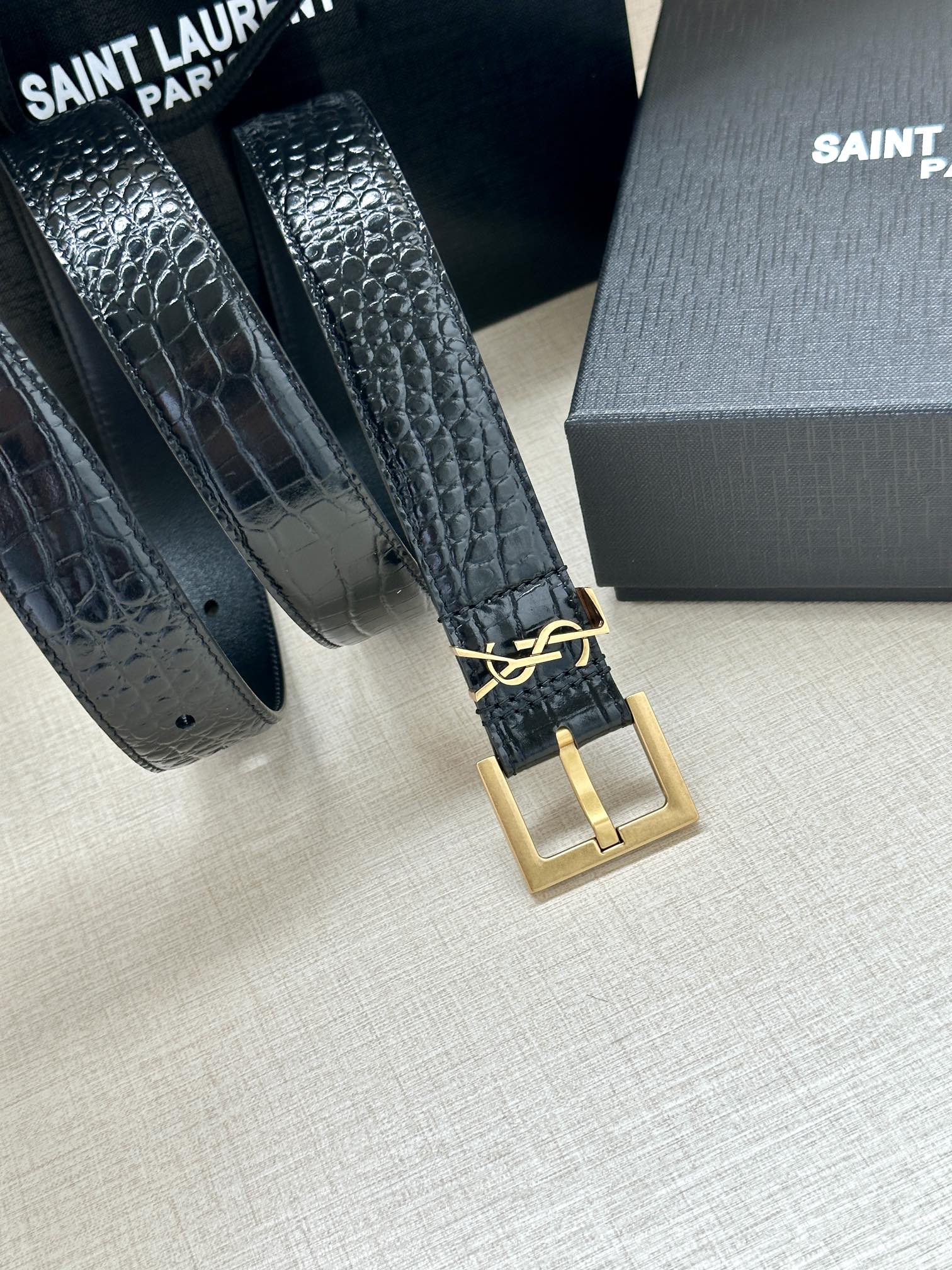 YSL Women Belt Width 3cm