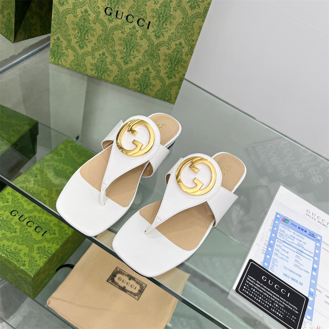 Gucci Blondie thong Slippers Size 36-41 6-Color