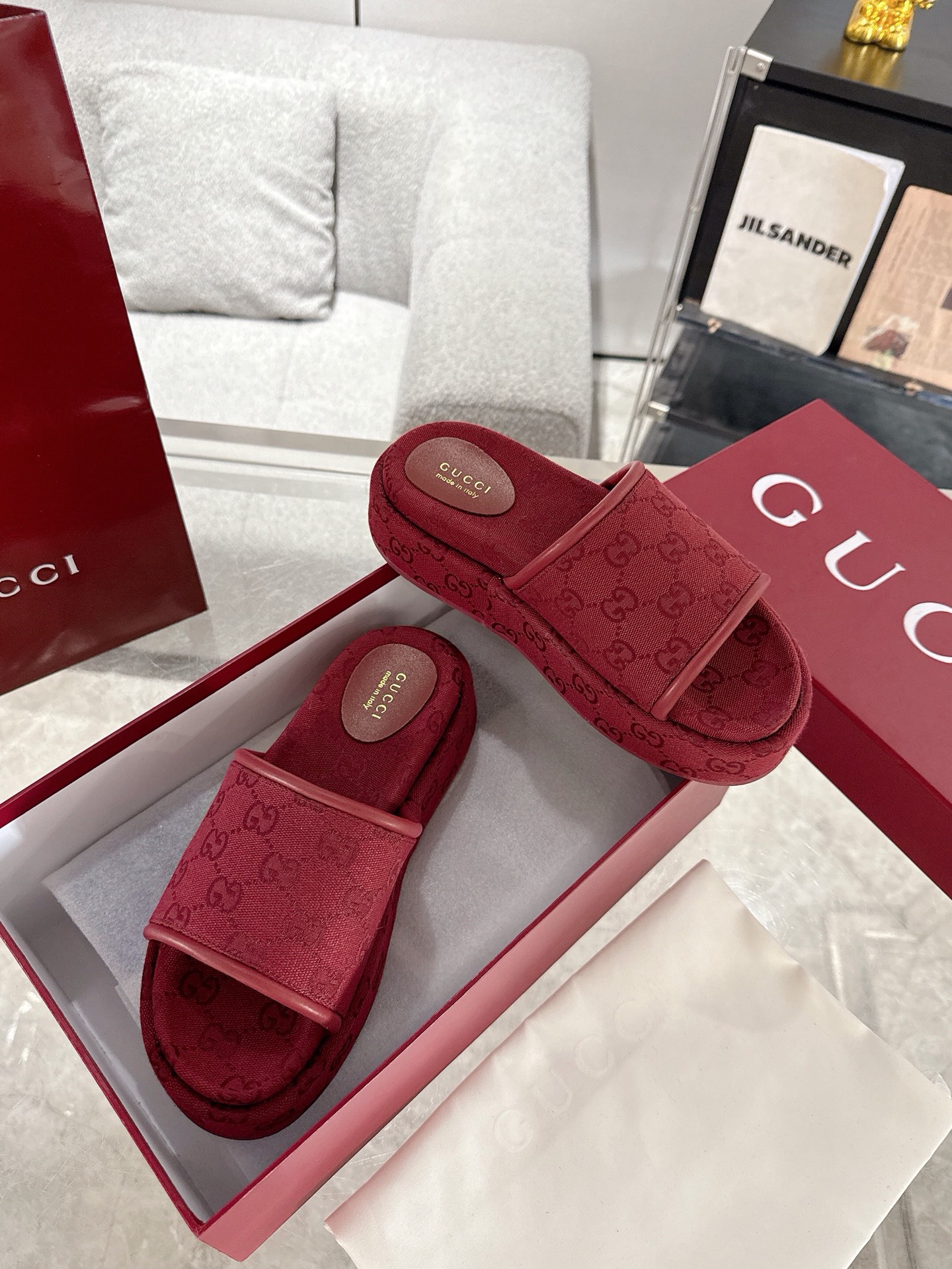 Gucci Platform Sandal Slippers Size 36-44