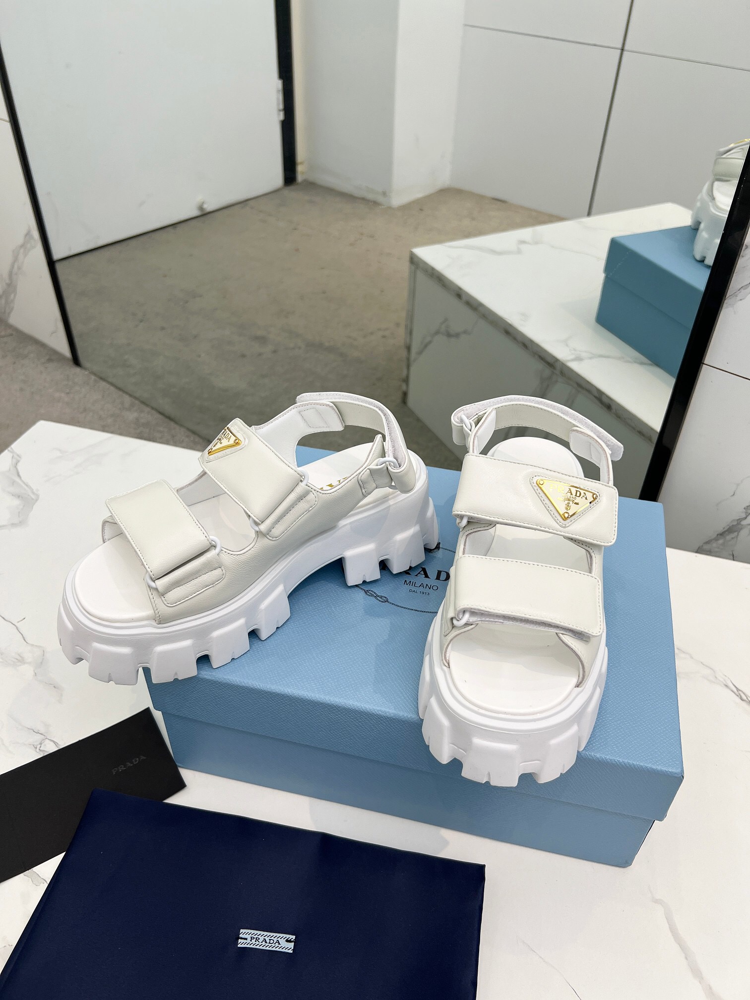 Prada 2024 New Monolith sandals Size 36-41