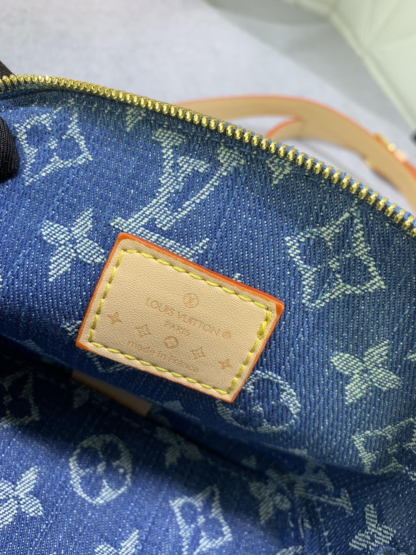 Louis Vuitton M82717 Alma Nano Denim Cowboy Shoulder Bags Size 18*12*8cm