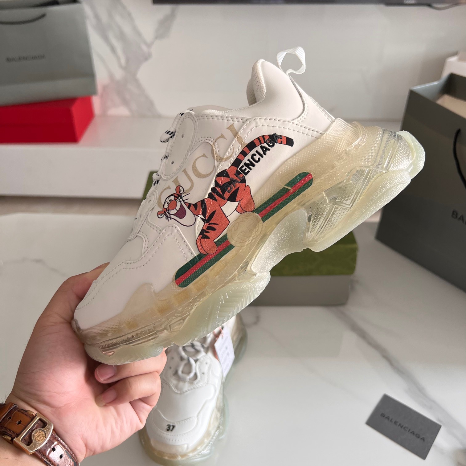 Balenciaga & Gucci Triple S Sneaker Unisex Size 35-45