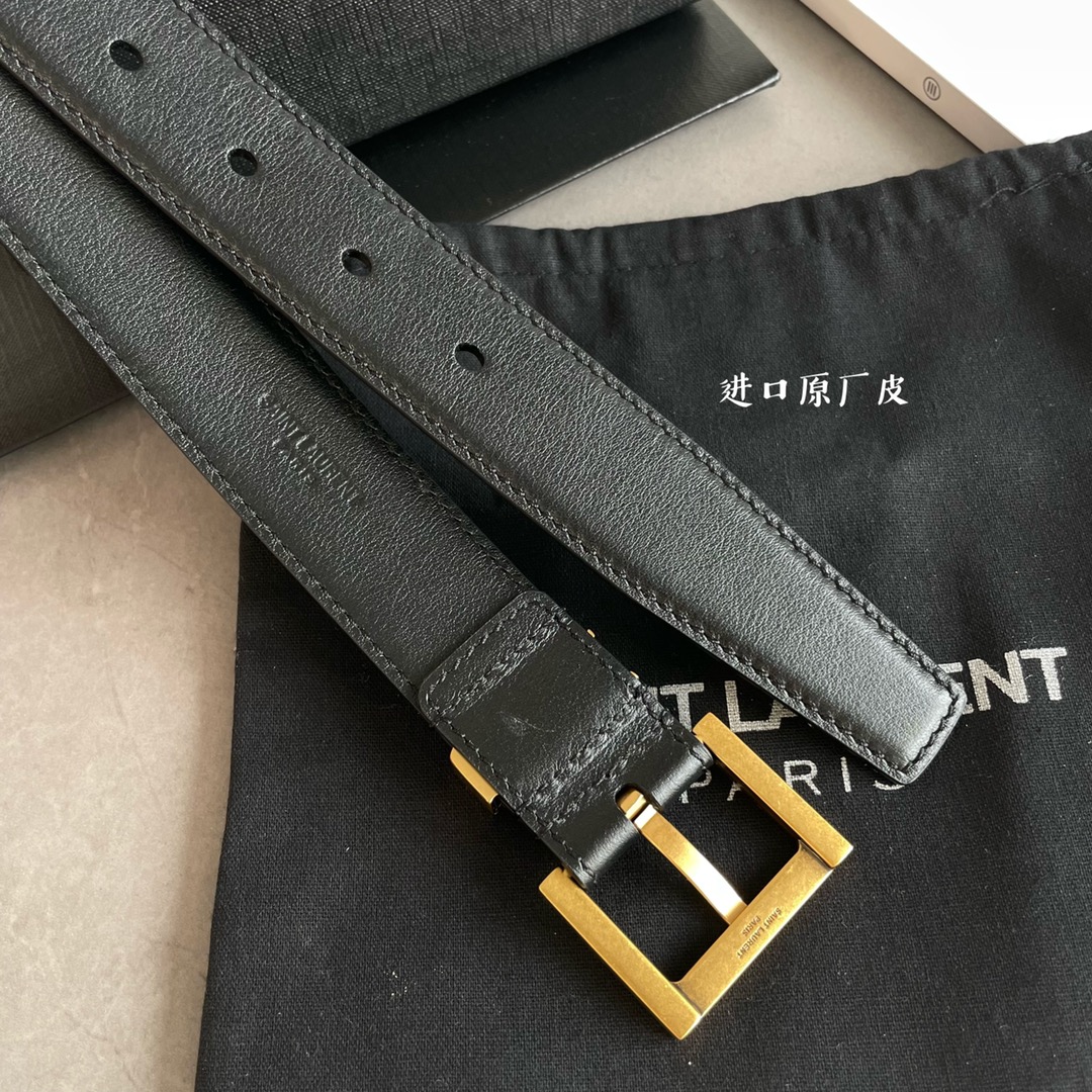 YSL Women Belt Width 3cm