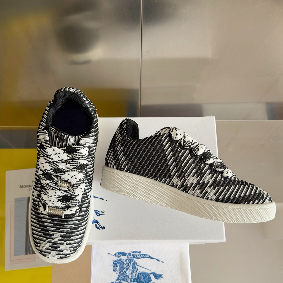 Burberry 2024 New Check Knit Box Sneaker Size 36-45